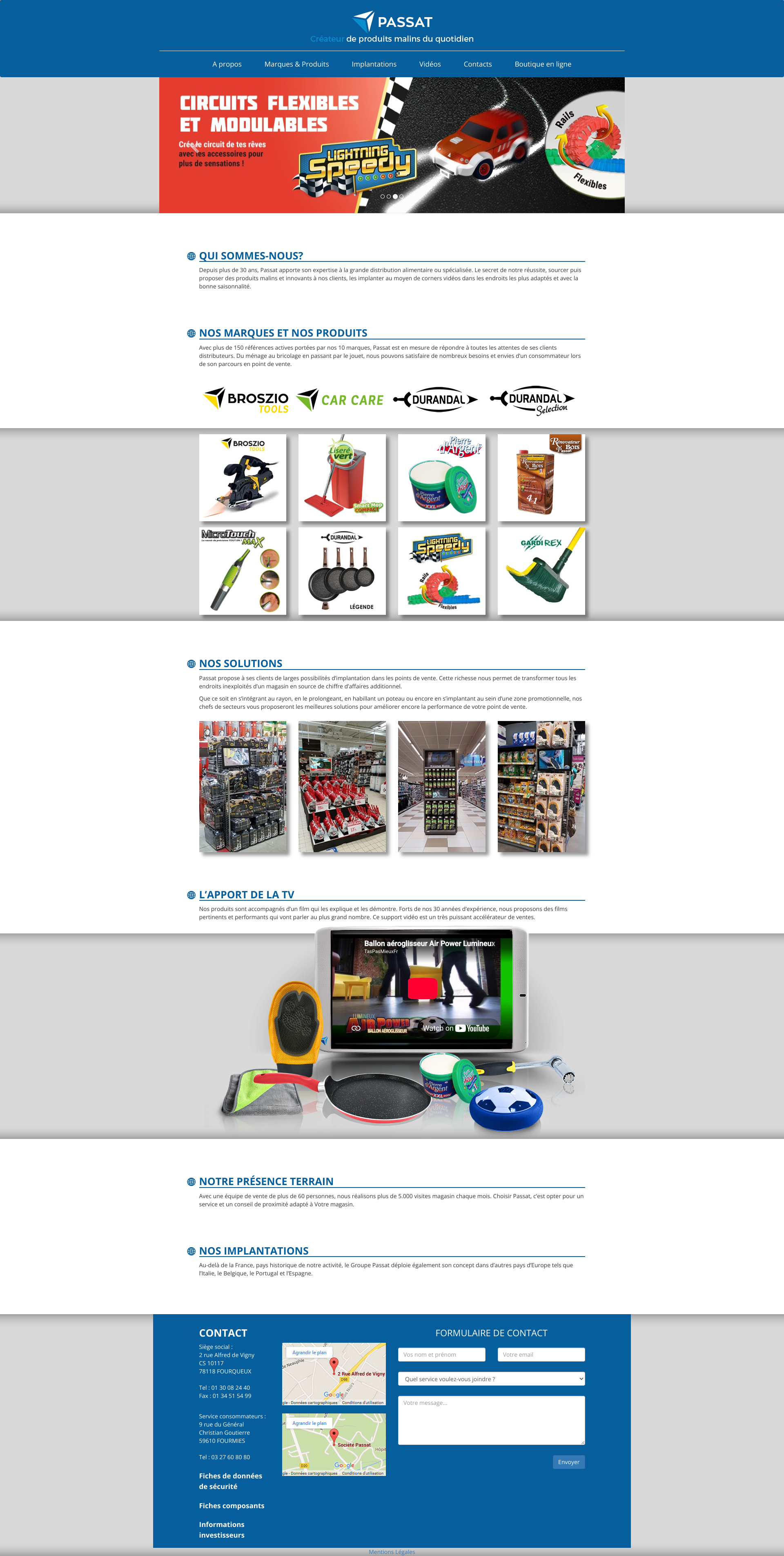 Aperçu du site