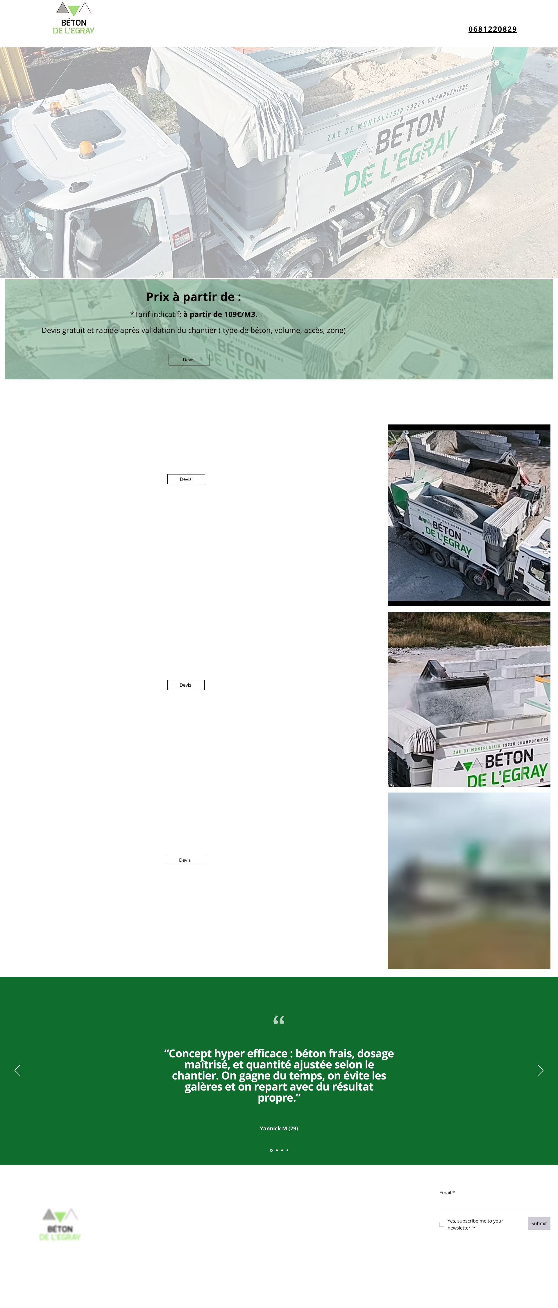Aperçu du site