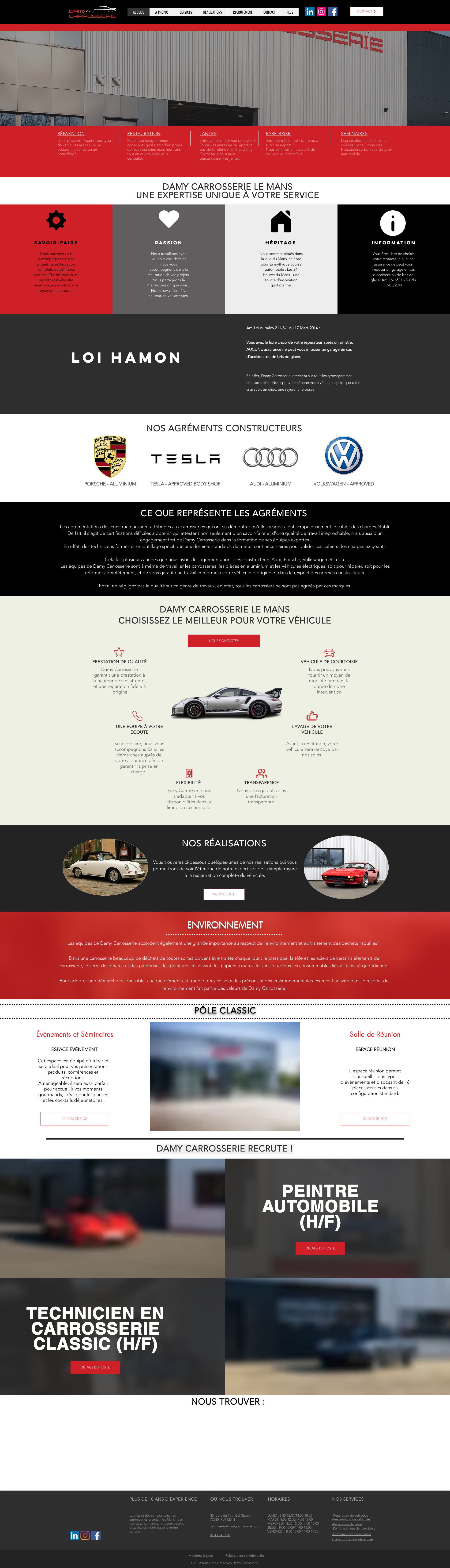Aperçu du site