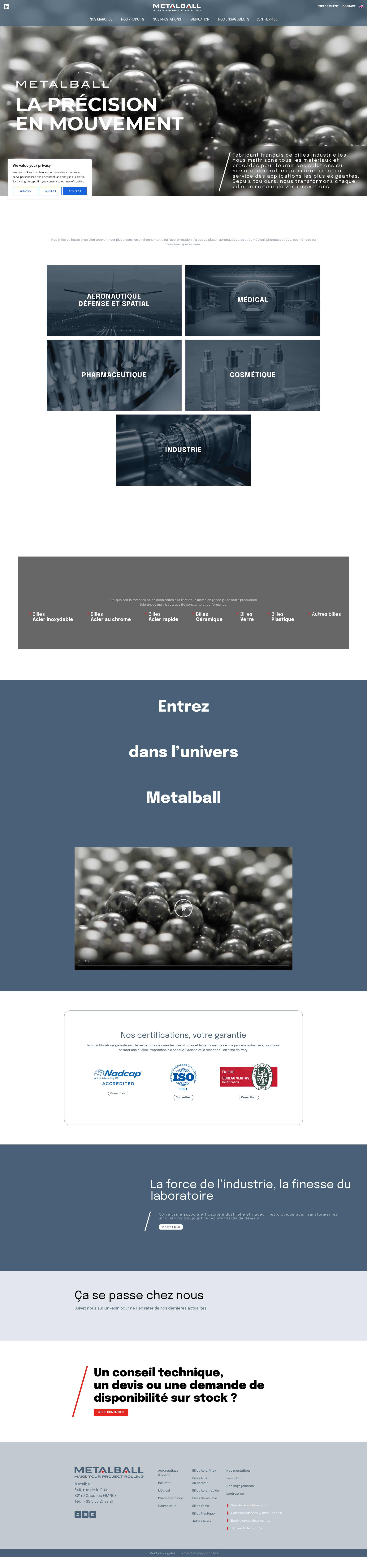 Aperçu du site