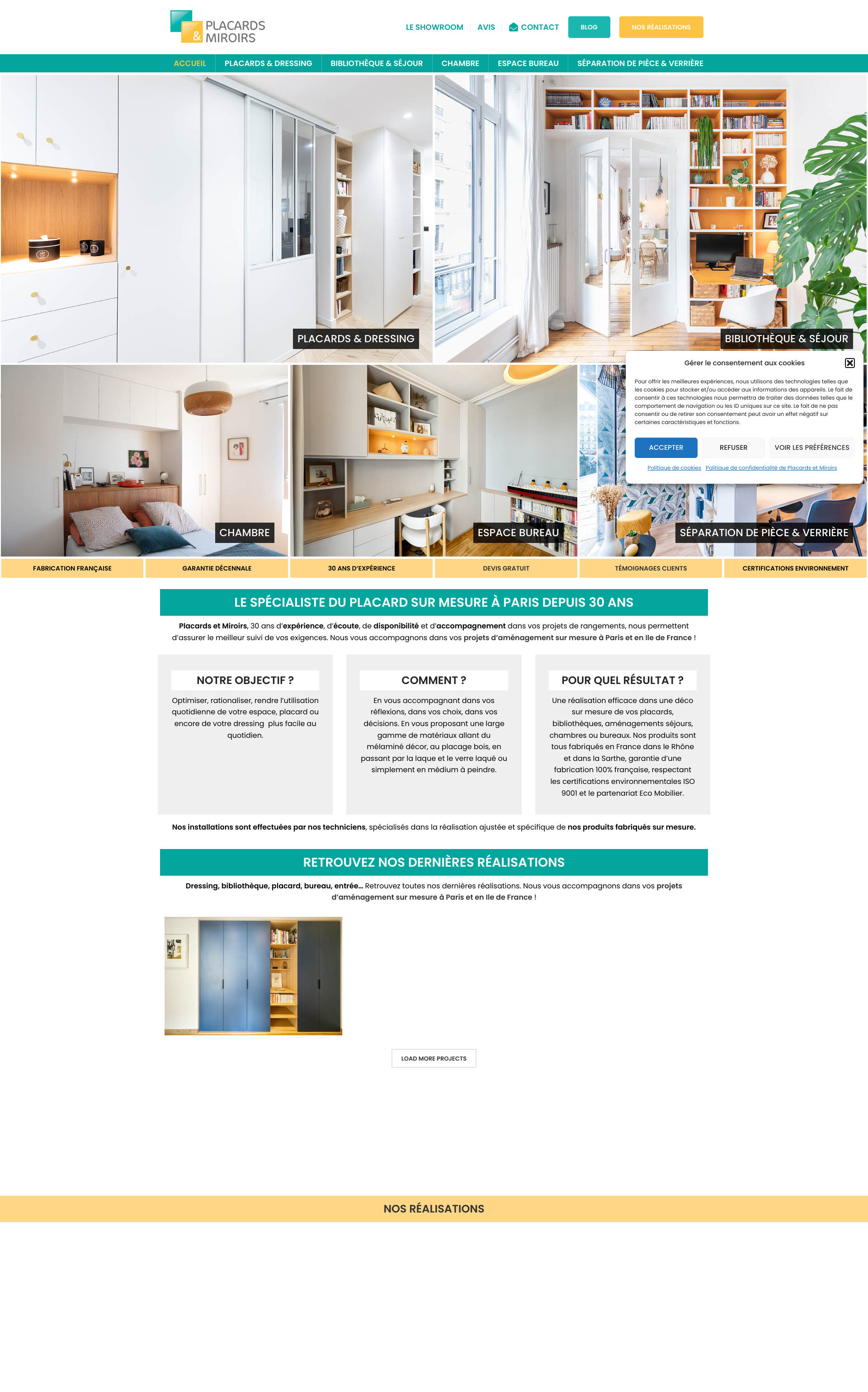Aperçu du site