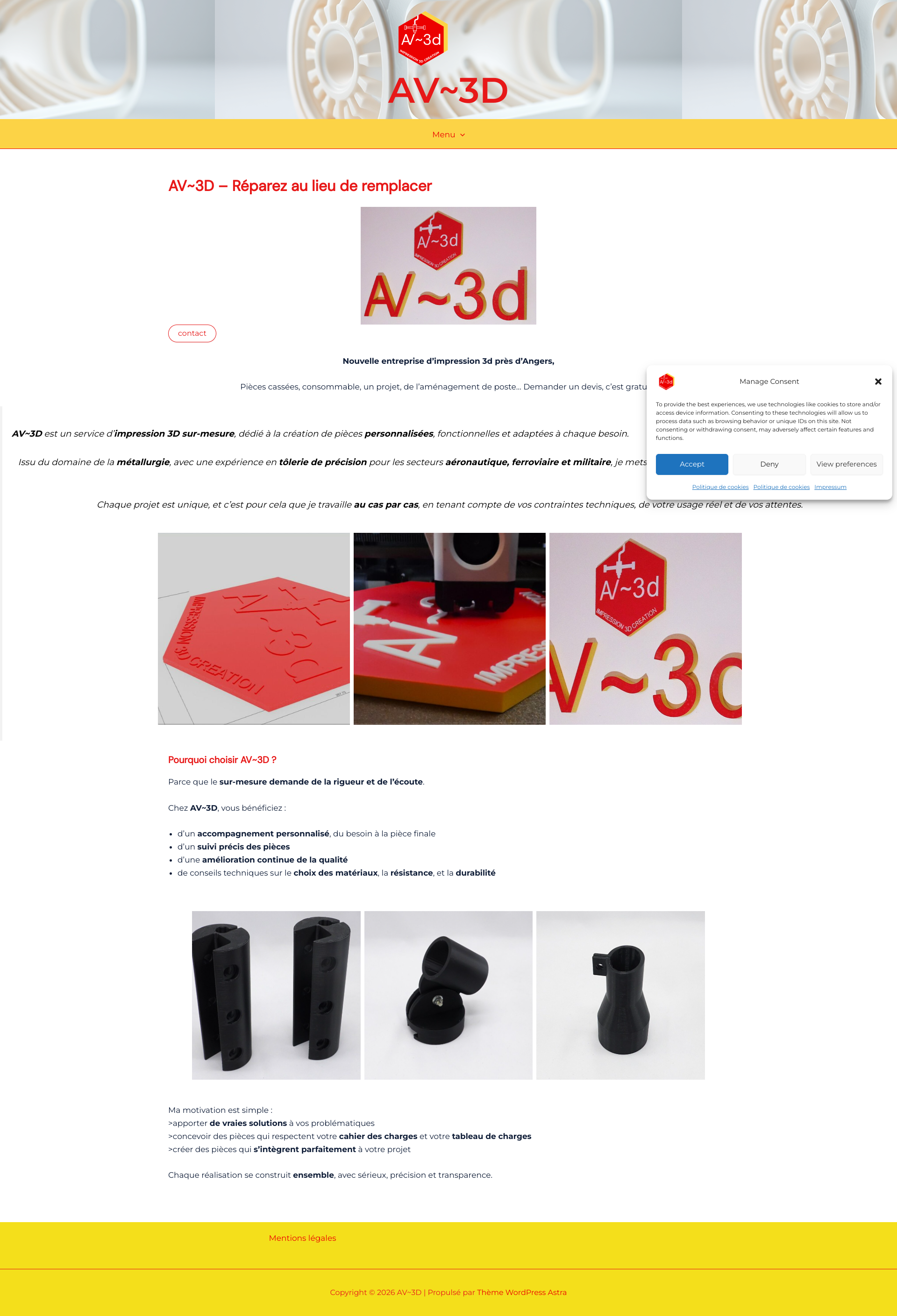 Aperçu du site