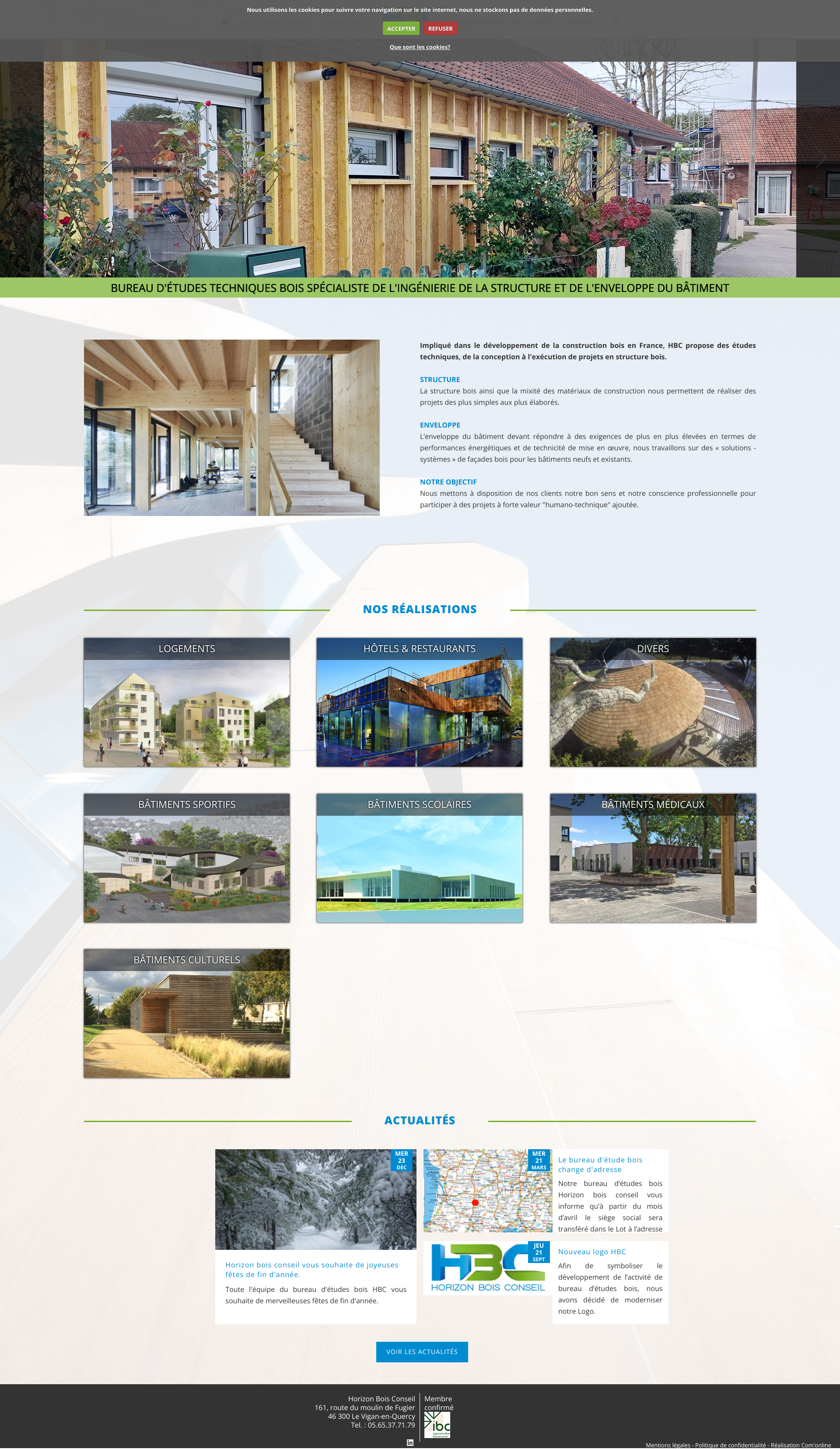 Aperçu du site