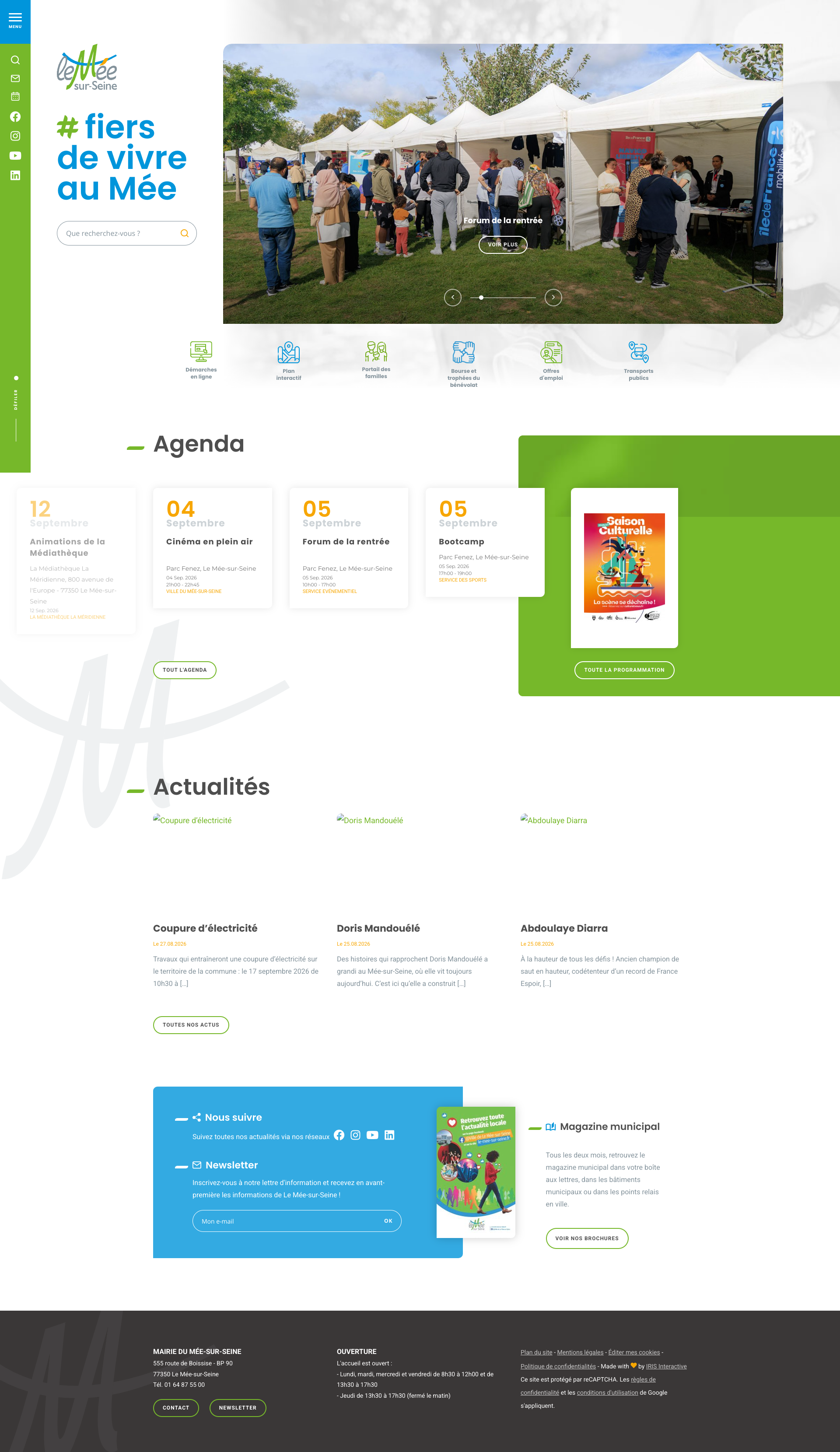Aperçu du site
