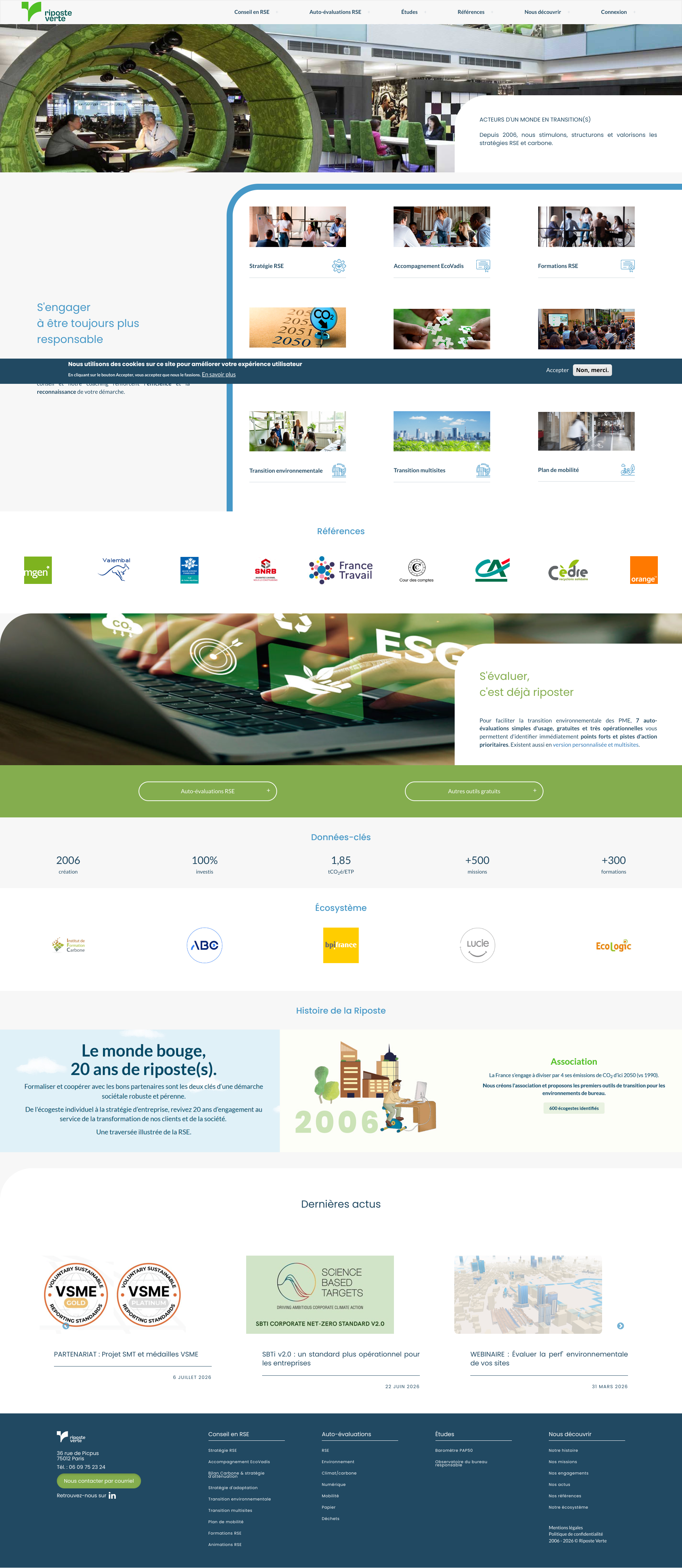 Aperçu du site