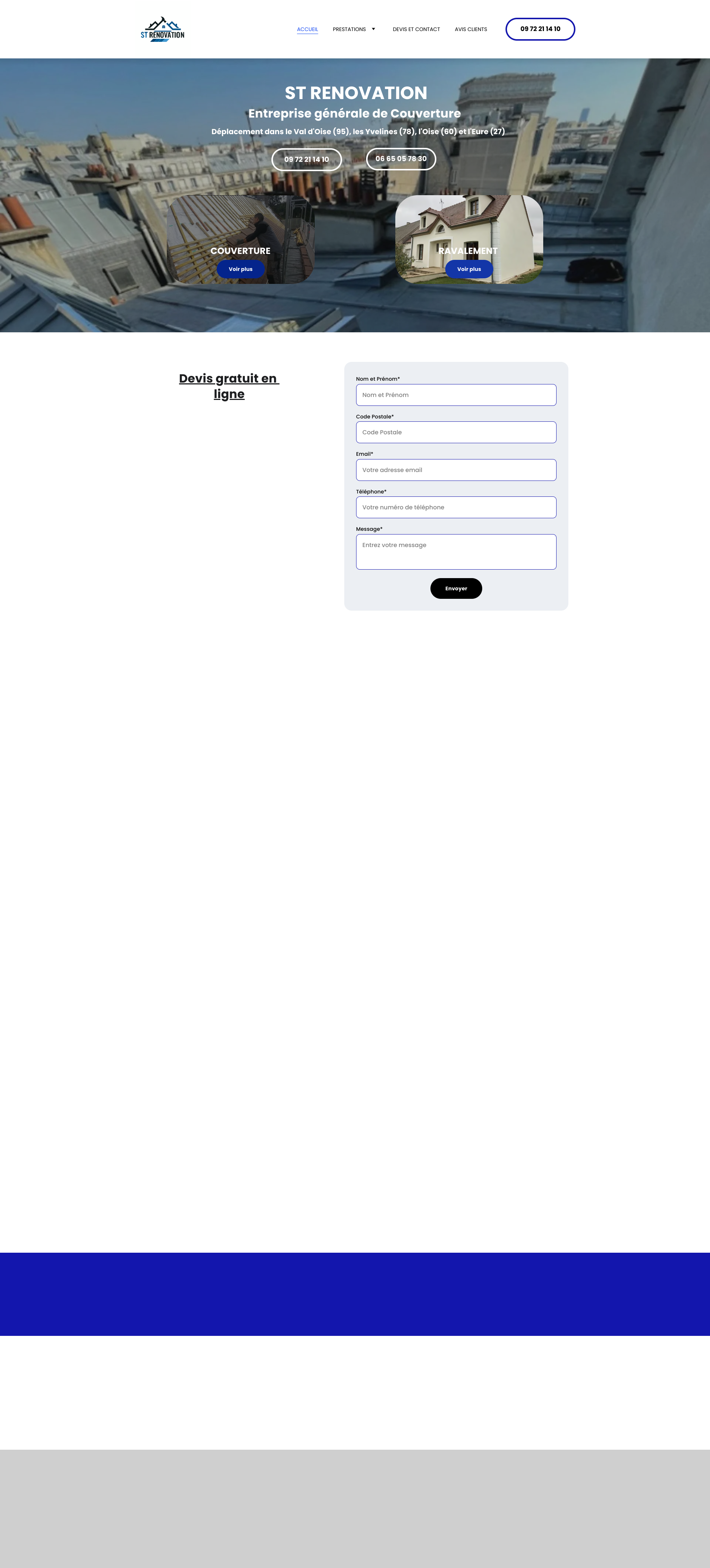 Aperçu du site