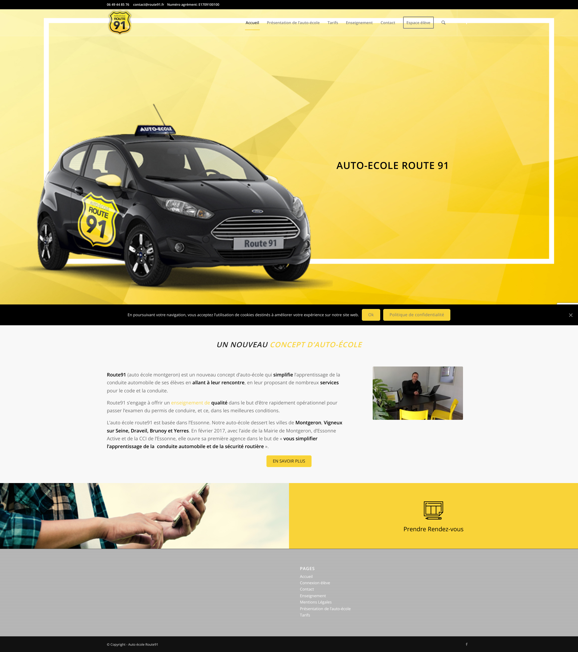 Aperçu du site