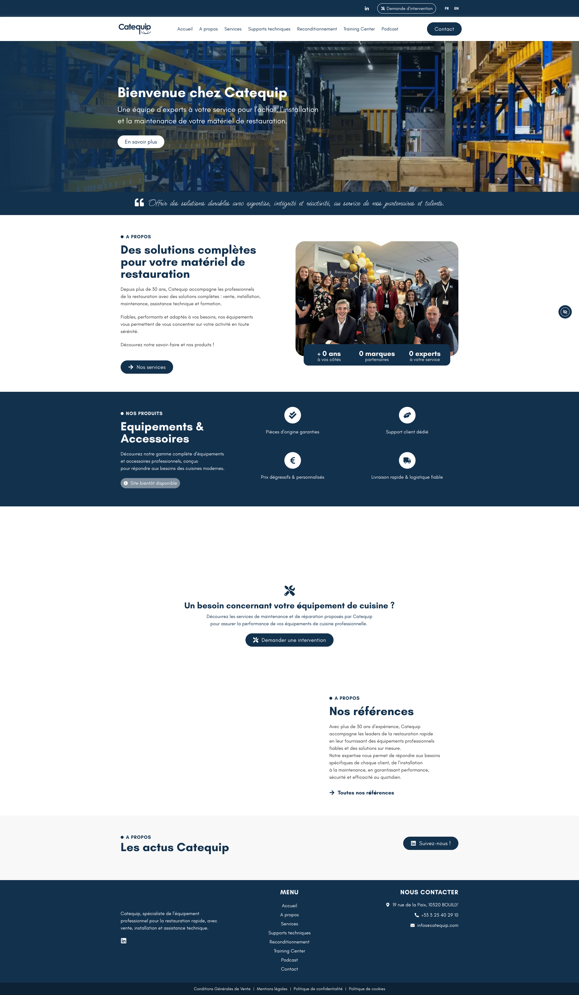 Aperçu du site