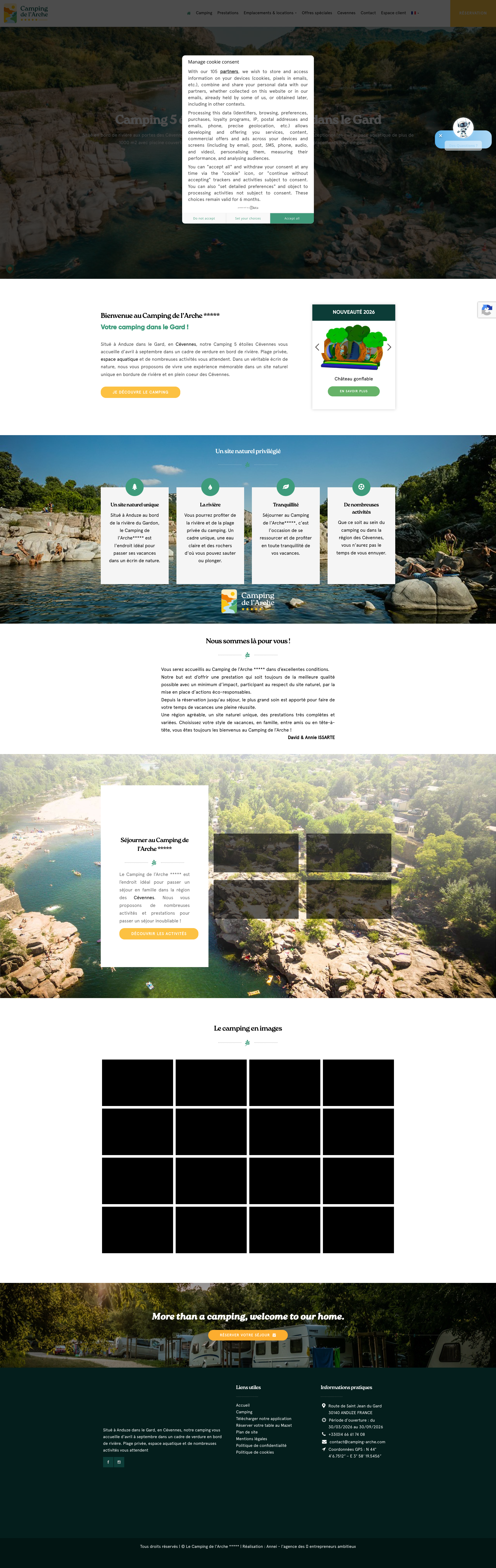 Aperçu du site