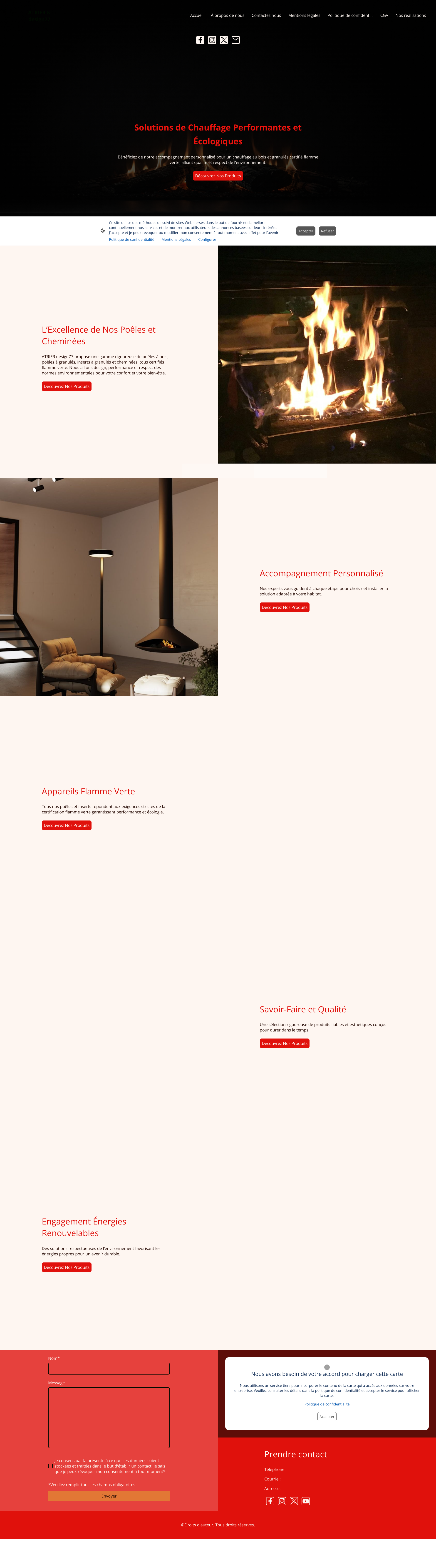 Aperçu du site