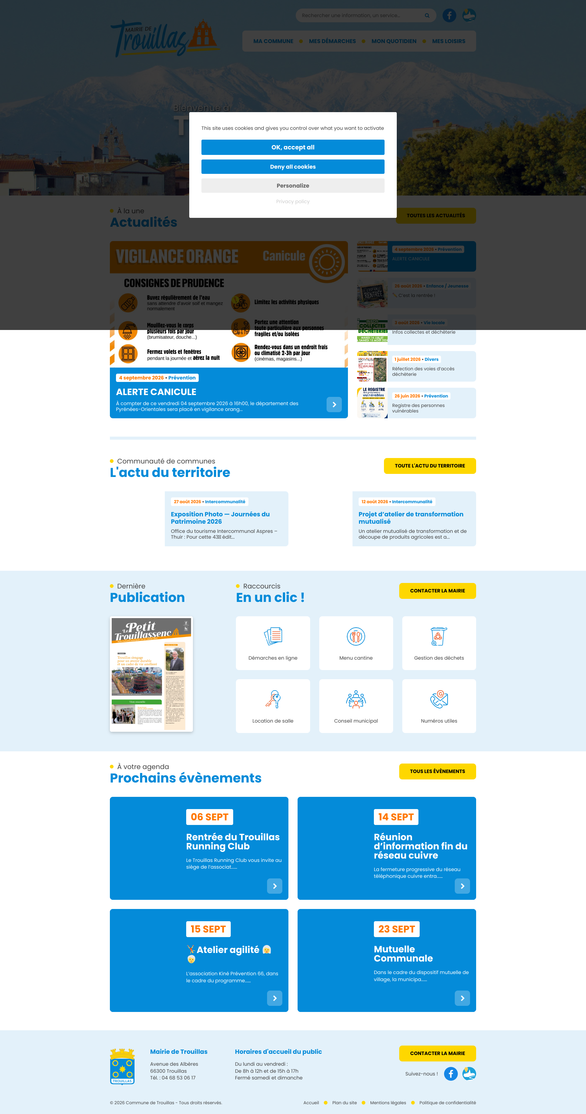 Aperçu du site