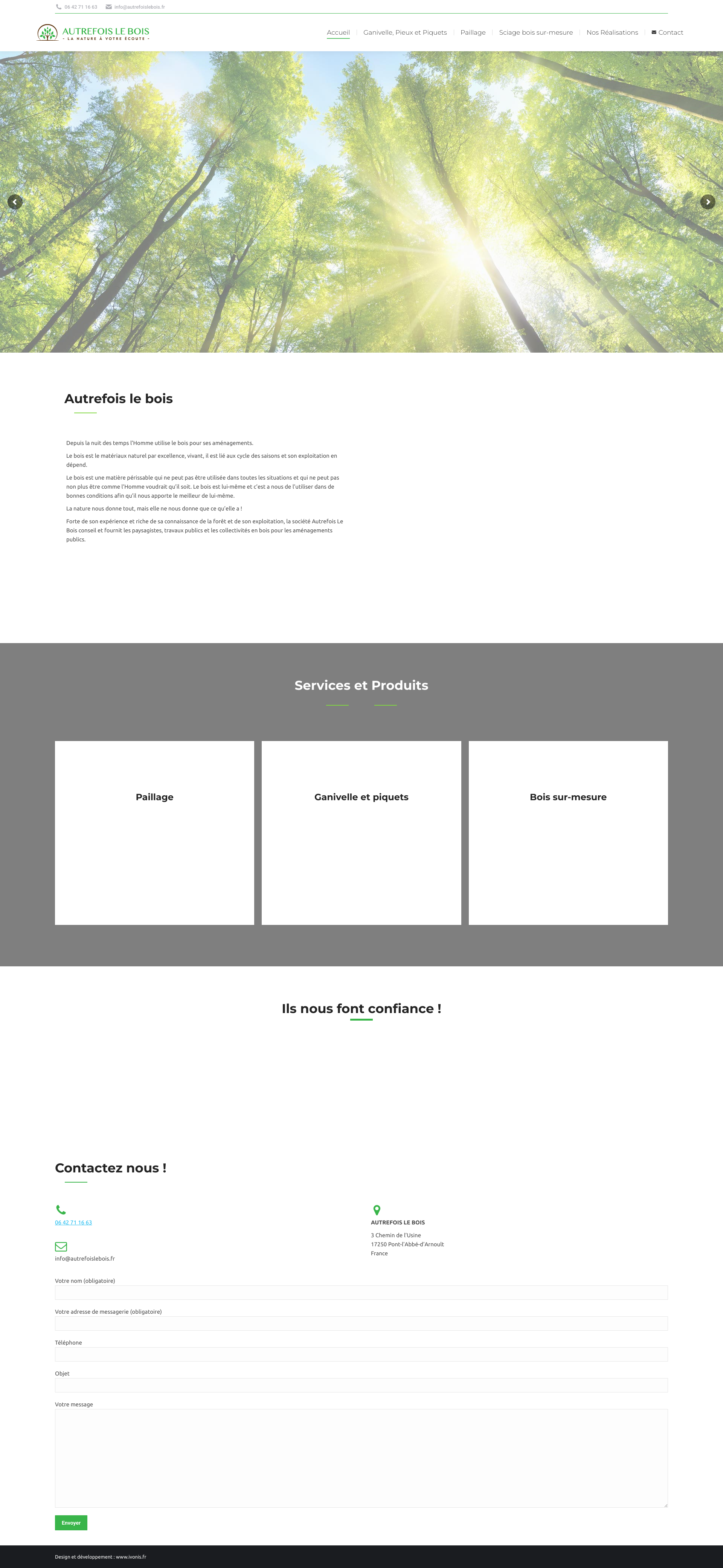 Aperçu du site