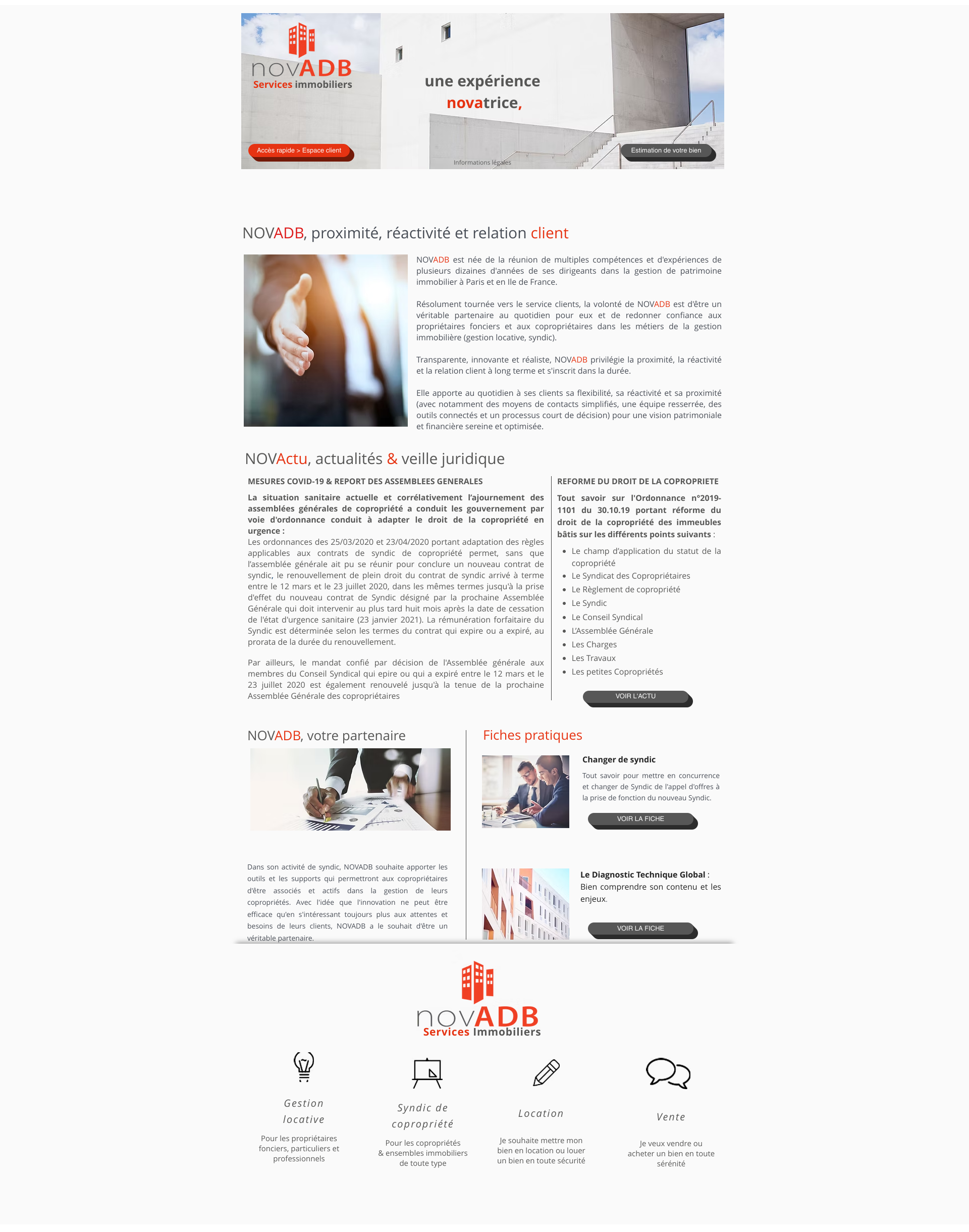 Aperçu du site
