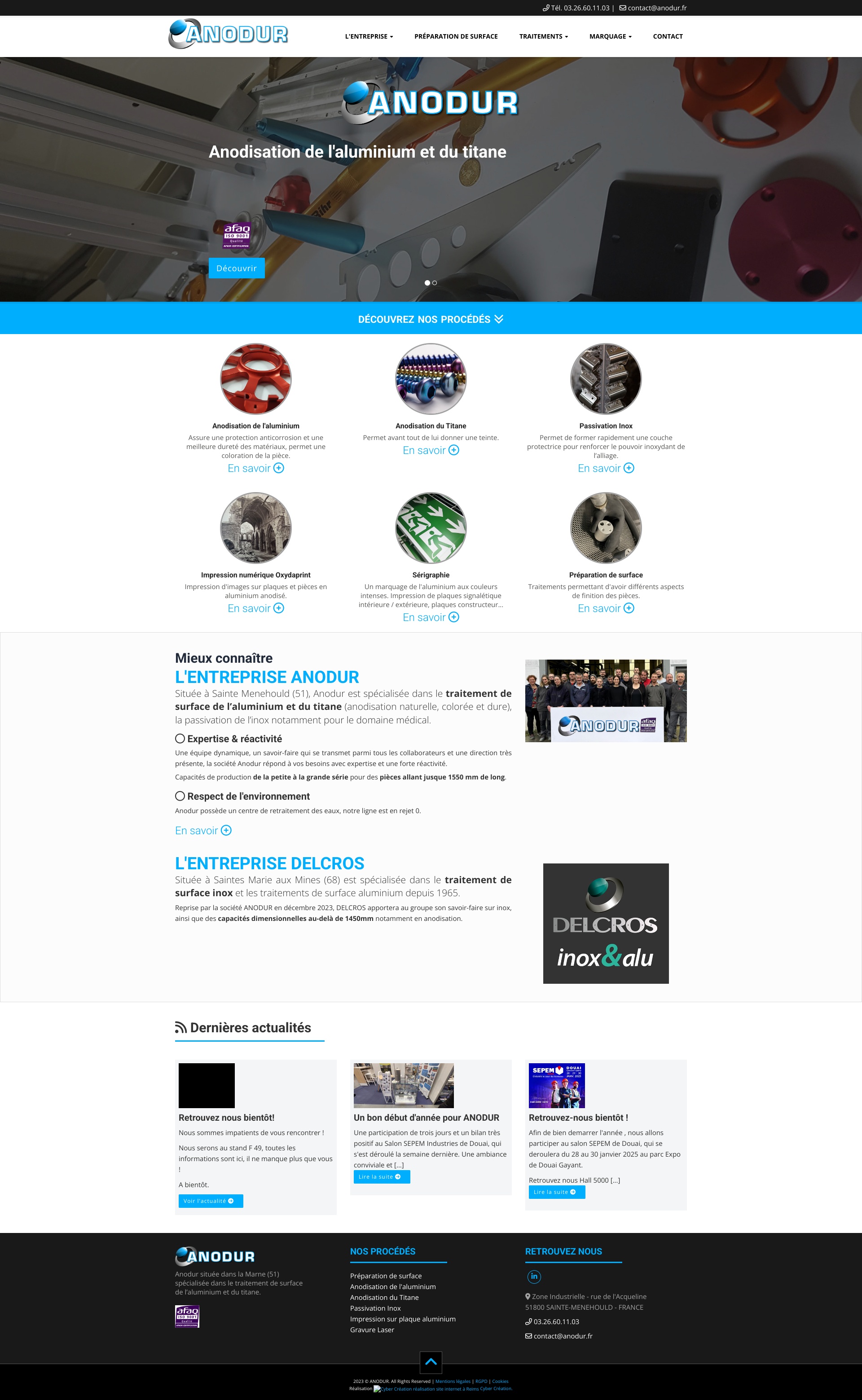 Aperçu du site