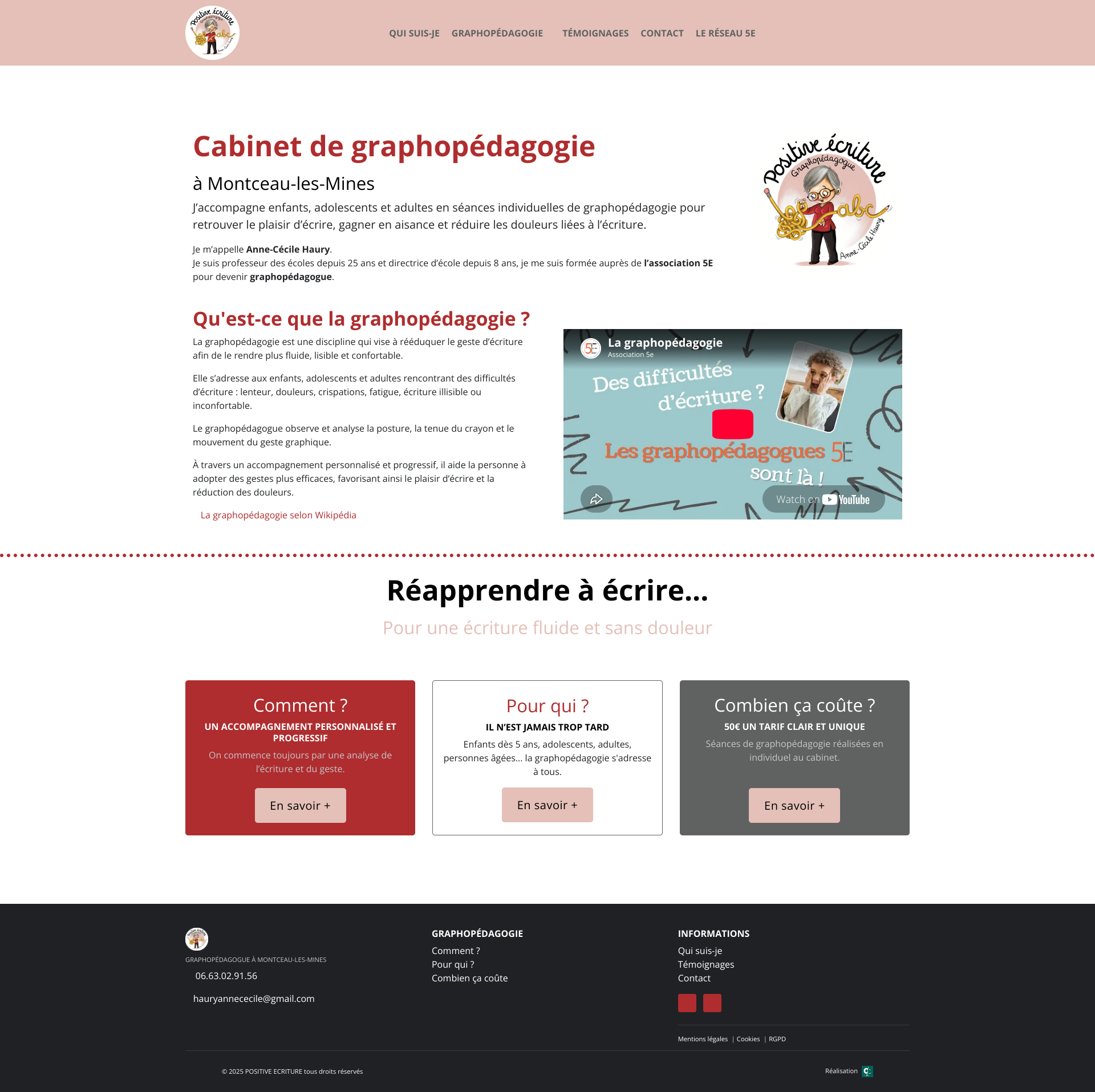 Aperçu du site