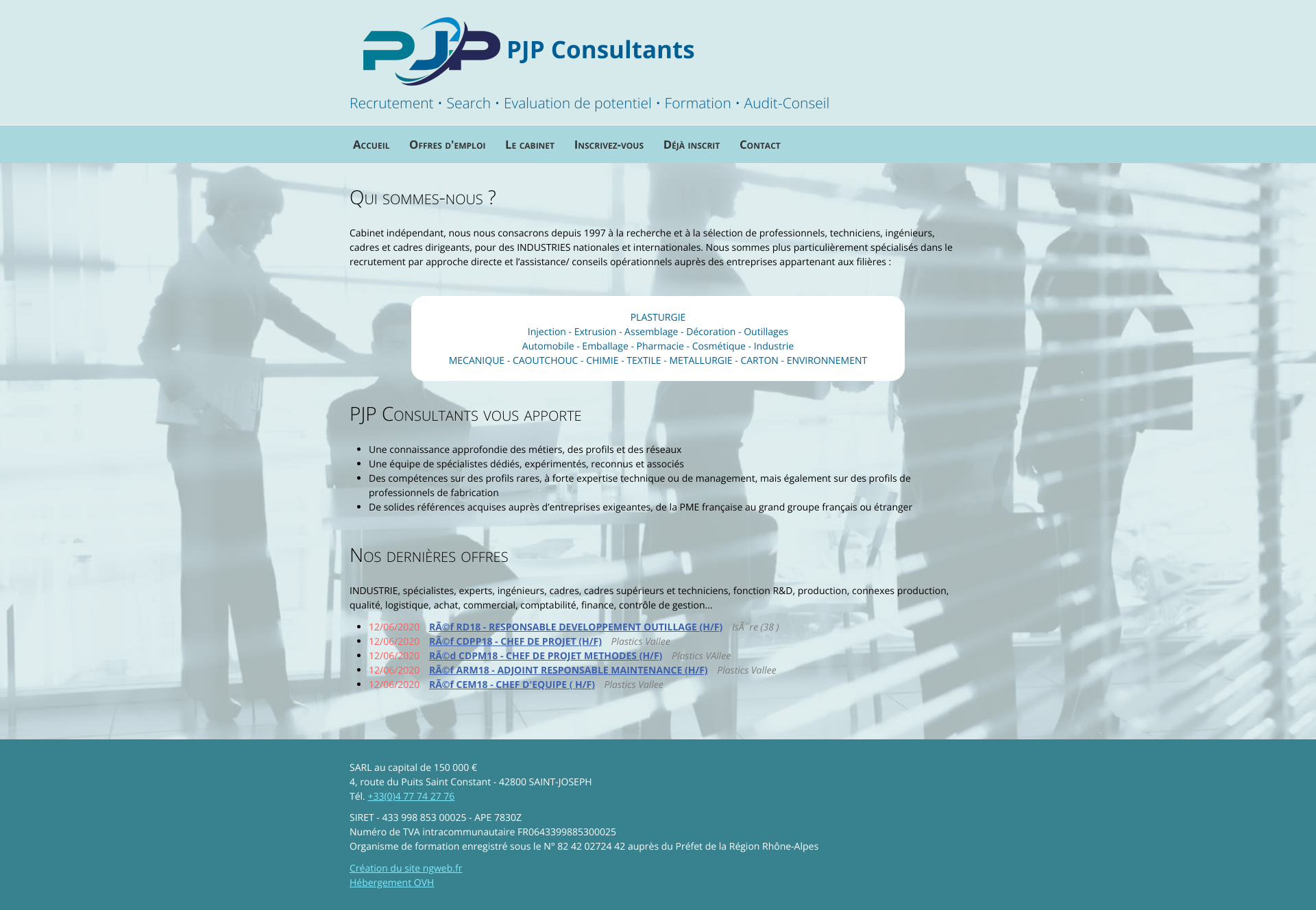 Aperçu du site
