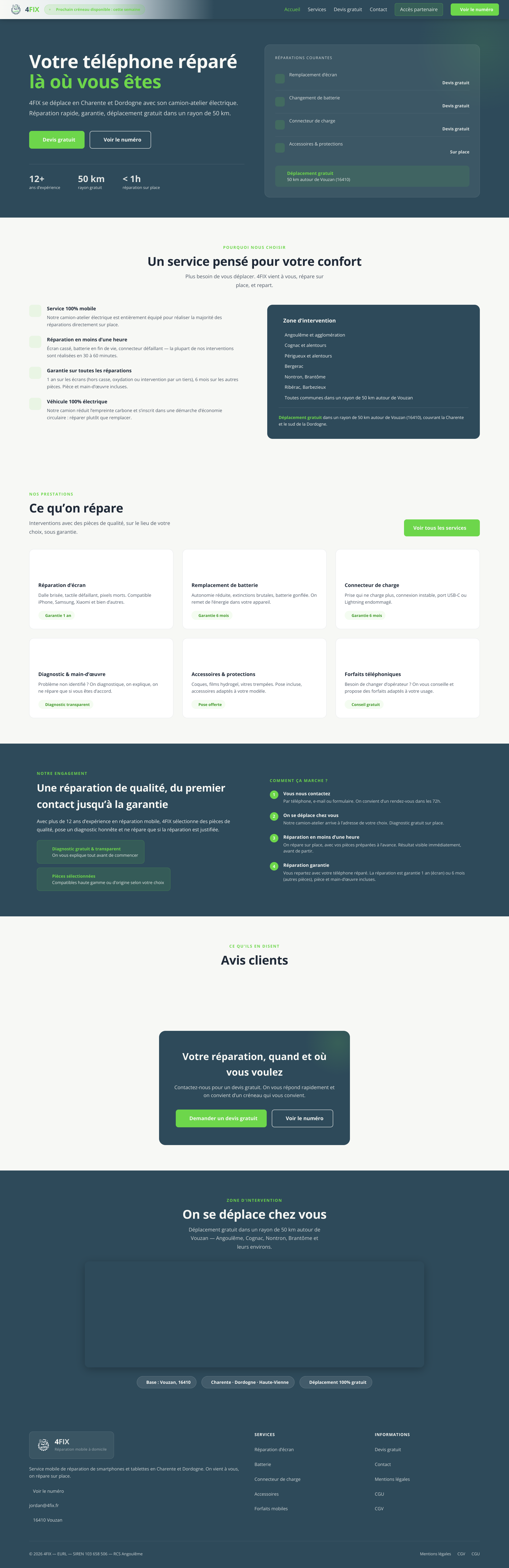 Aperçu du site
