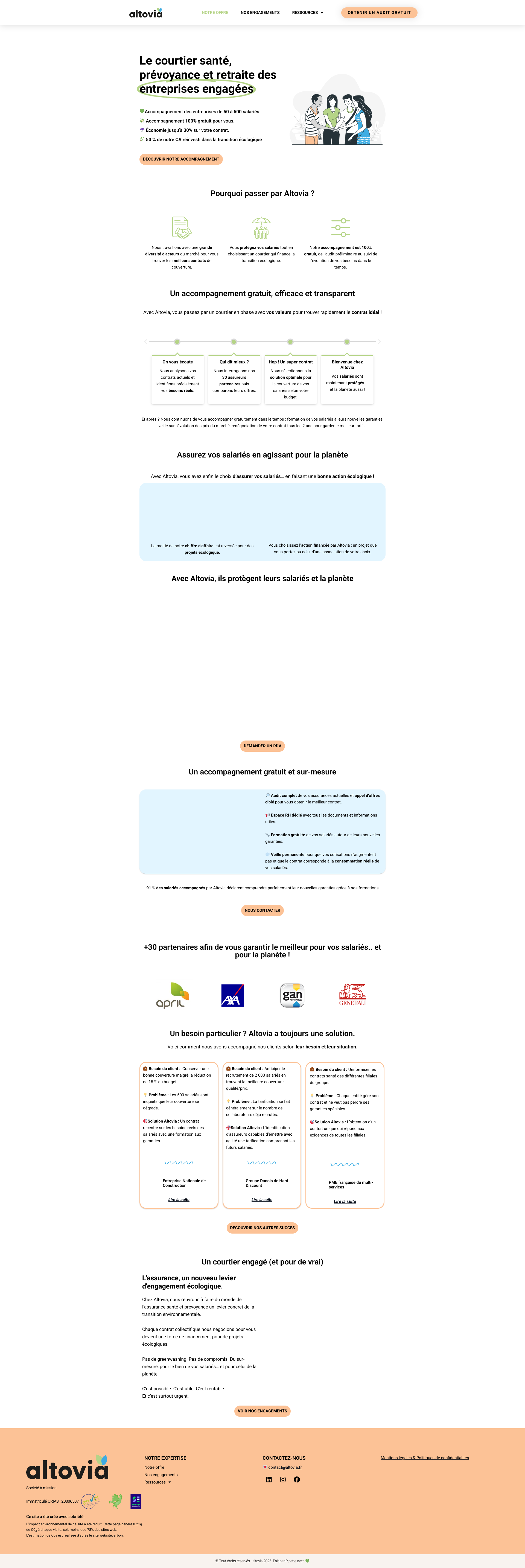 Aperçu du site