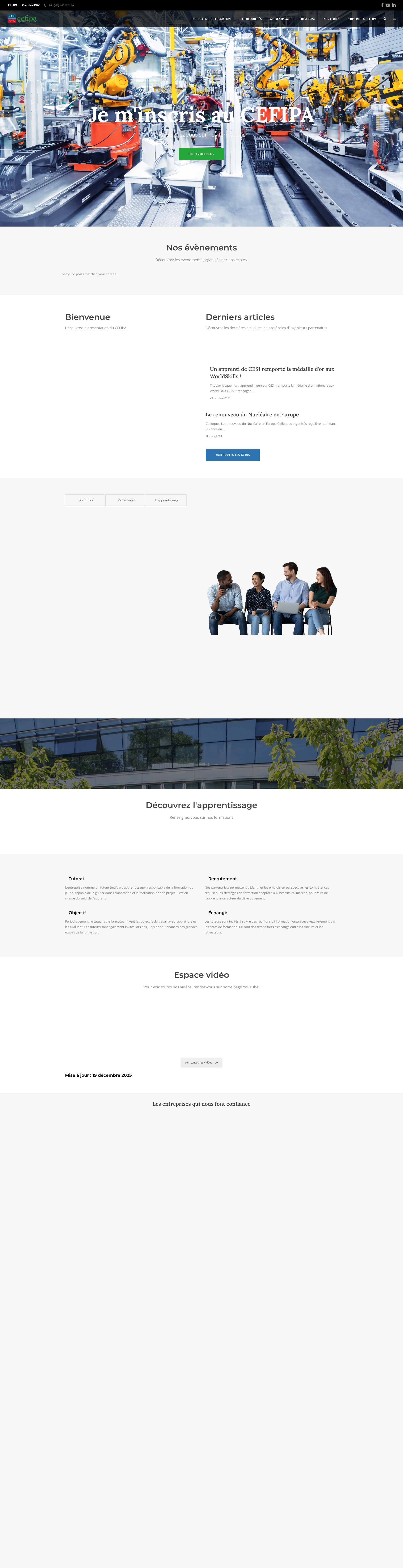 Aperçu du site