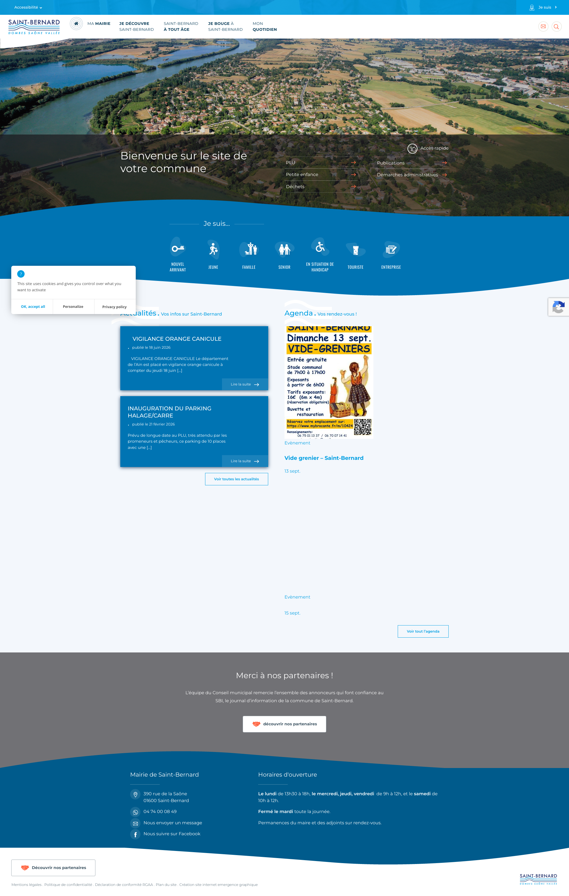Aperçu du site