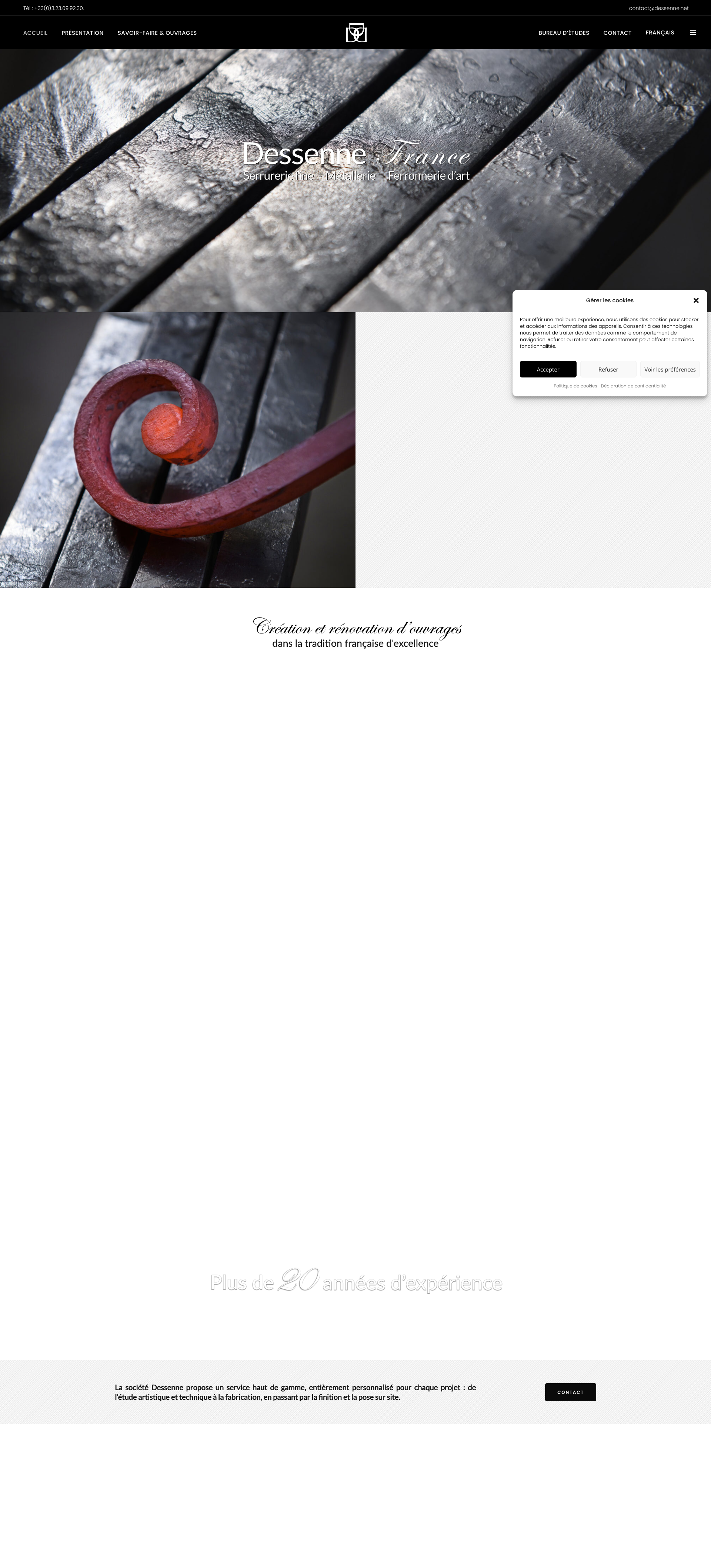 Aperçu du site