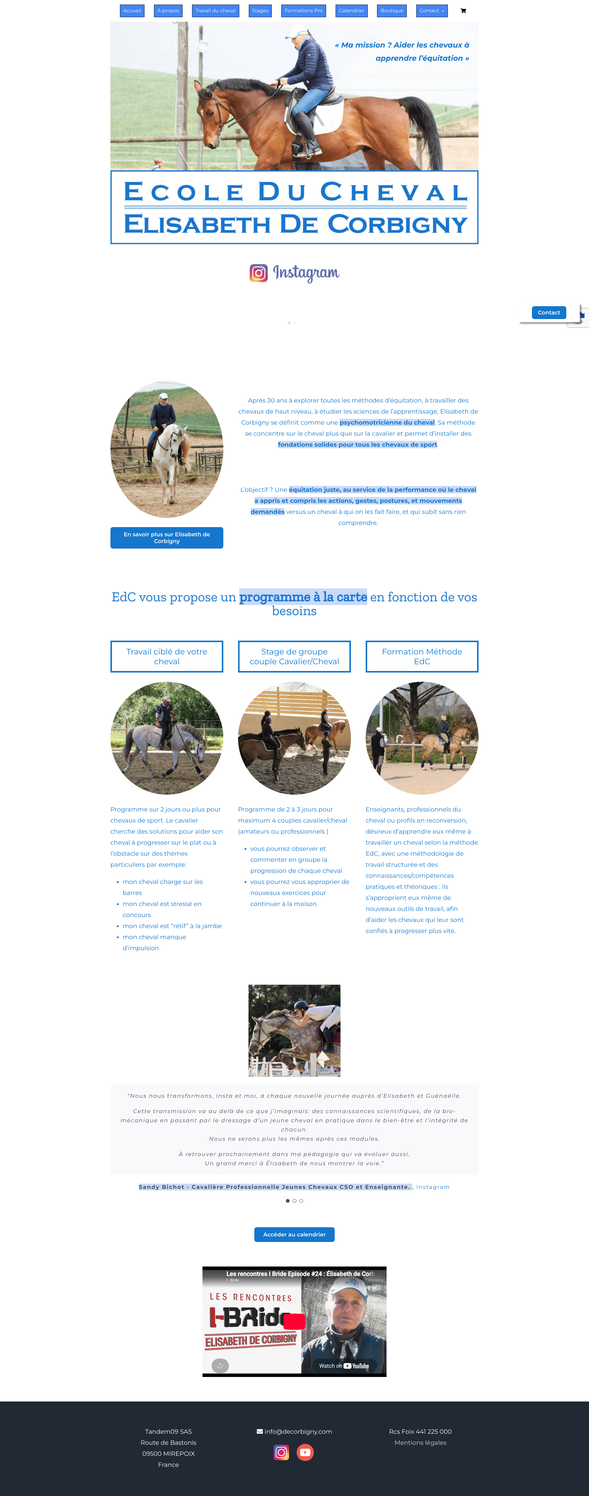 Aperçu du site