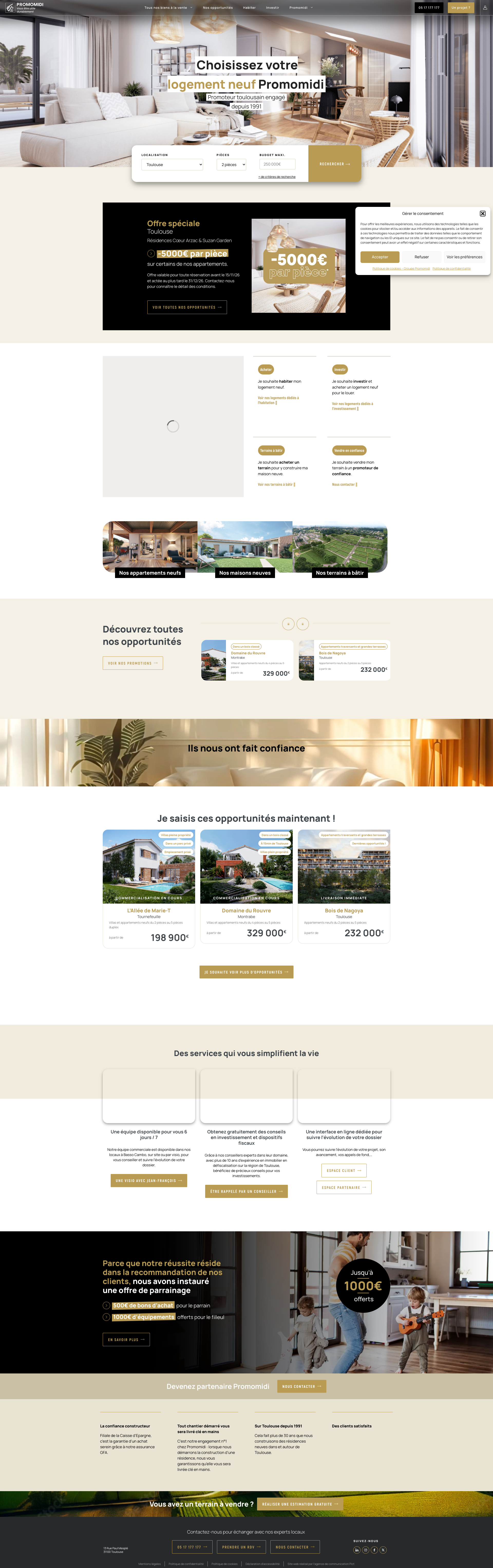 Aperçu du site