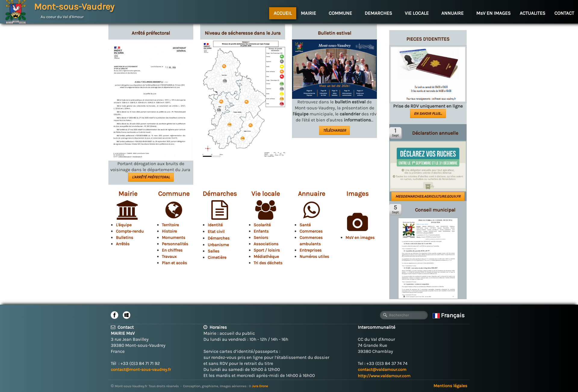 Aperçu du site