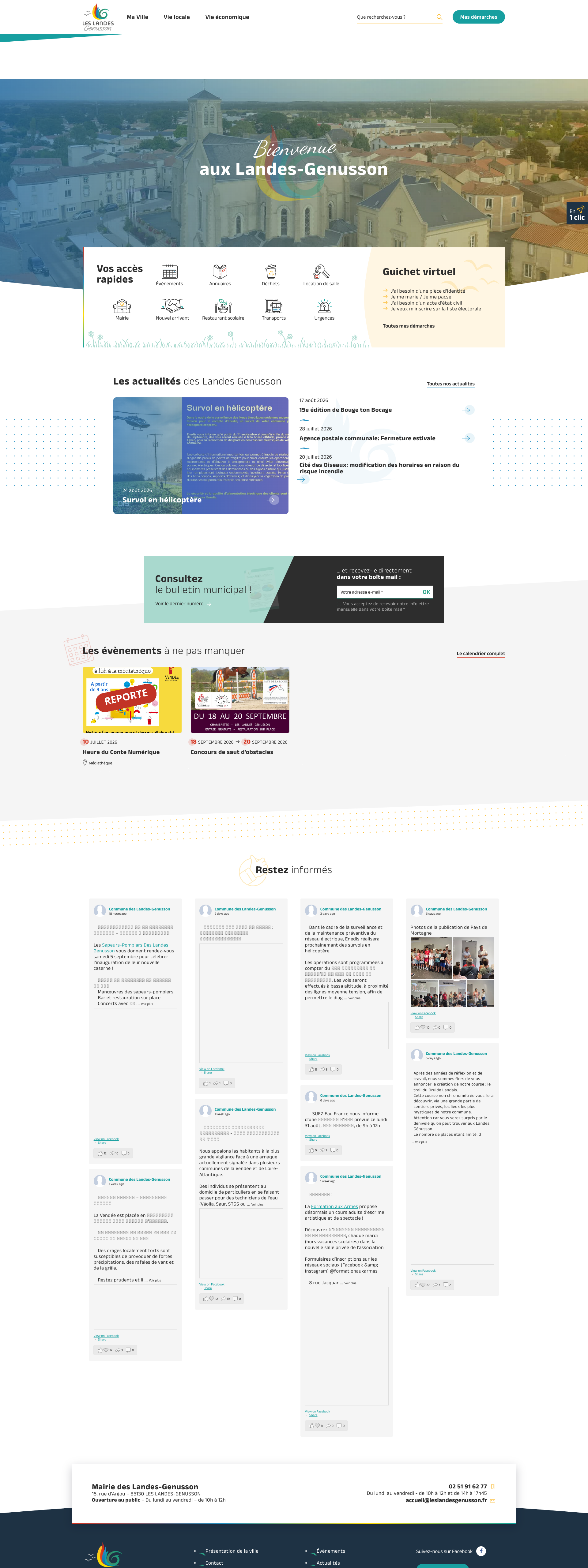 Aperçu du site