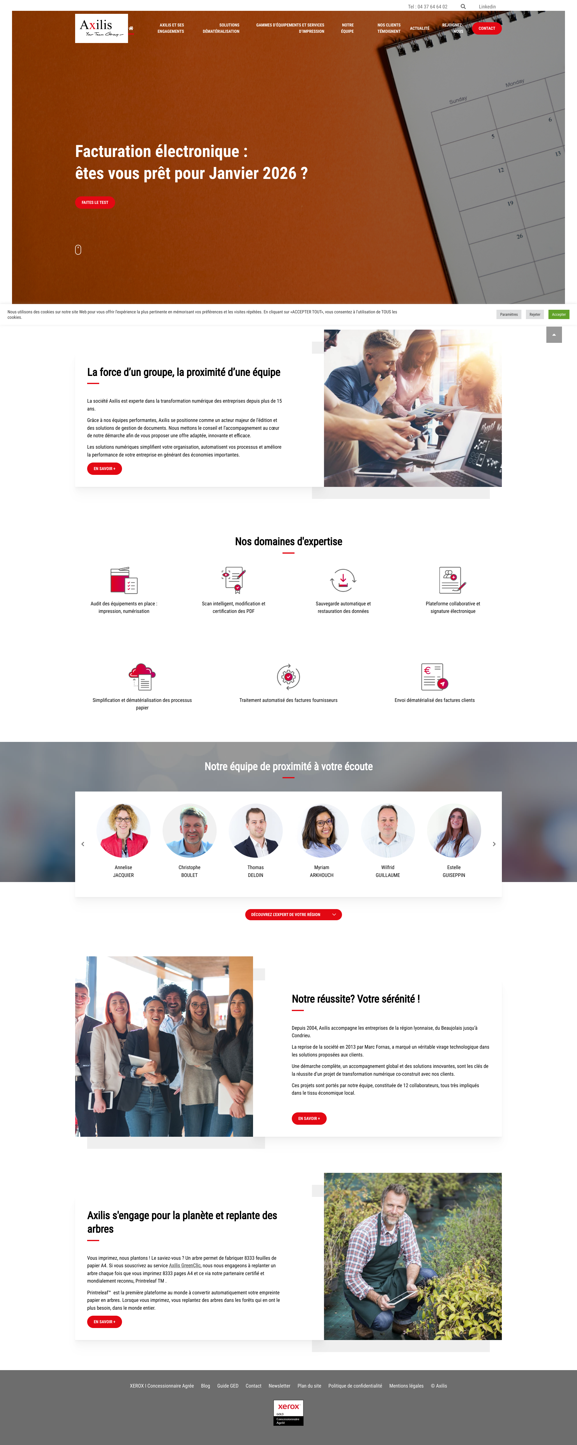 Aperçu du site