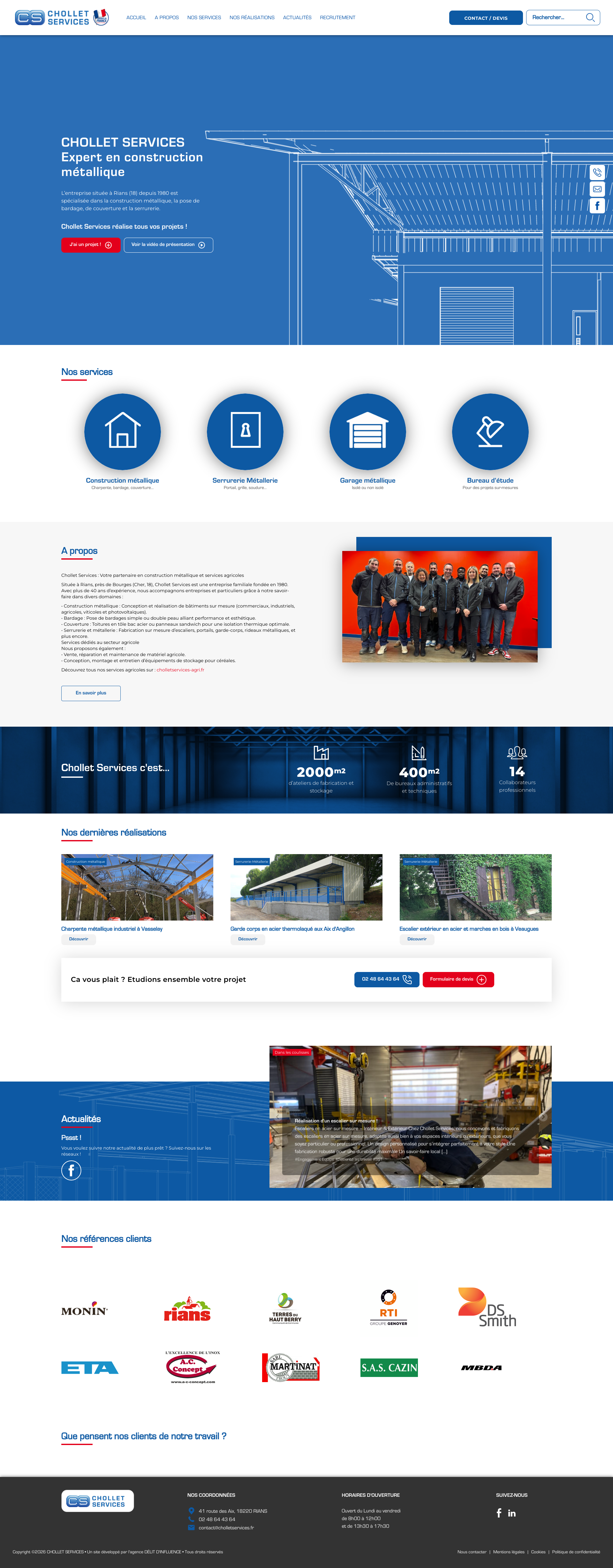 Aperçu du site