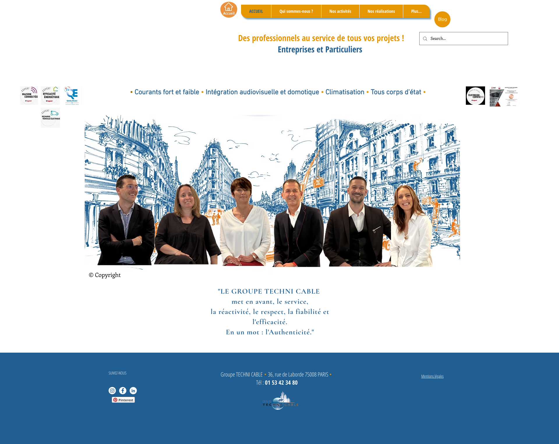 Aperçu du site