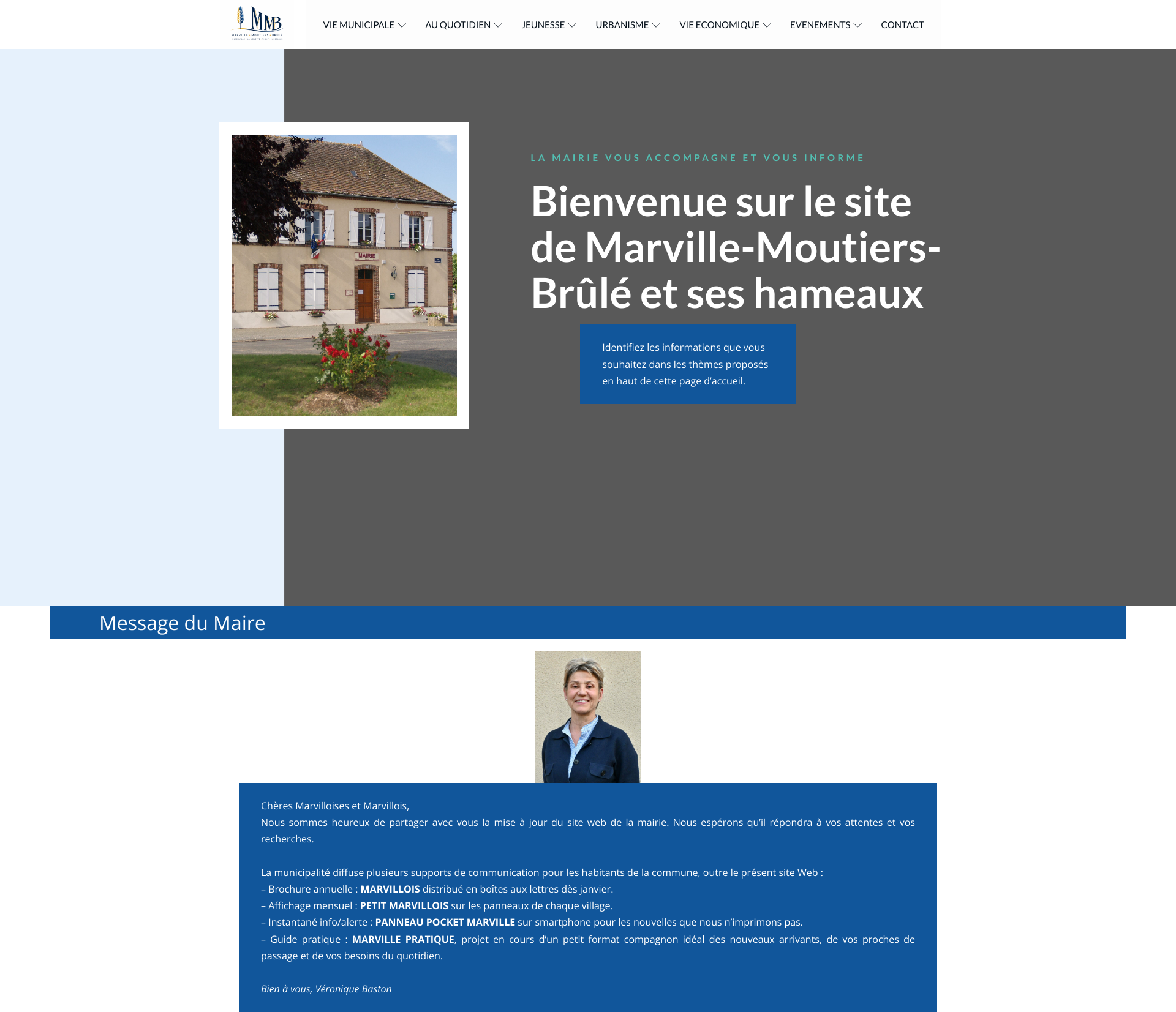 Aperçu du site