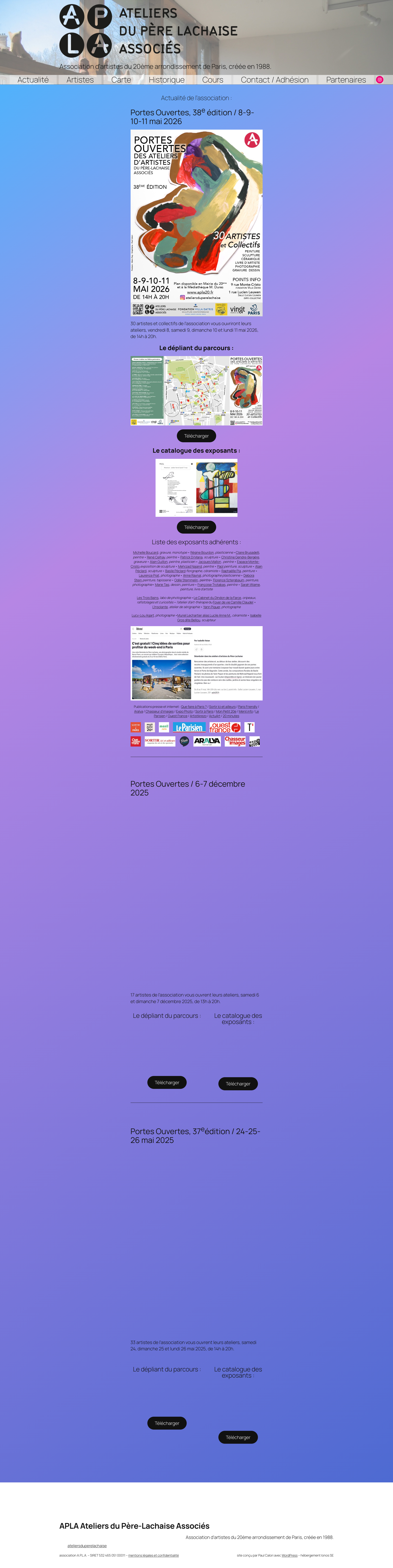 Aperçu du site