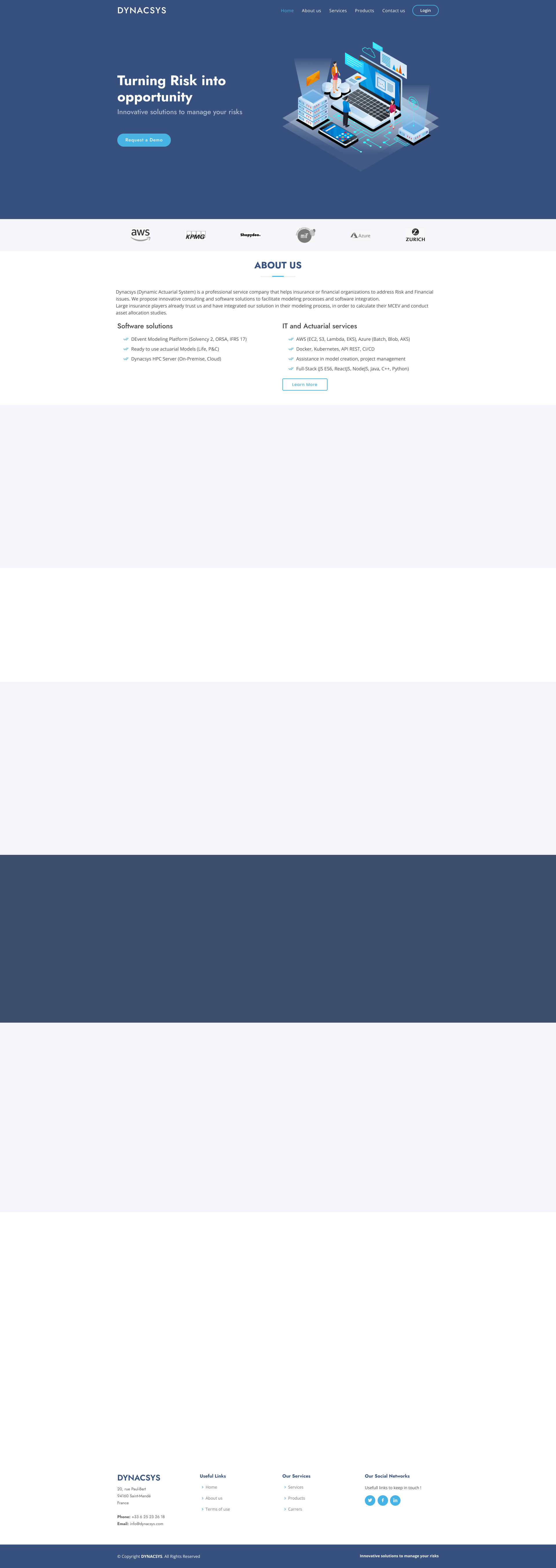 Aperçu du site