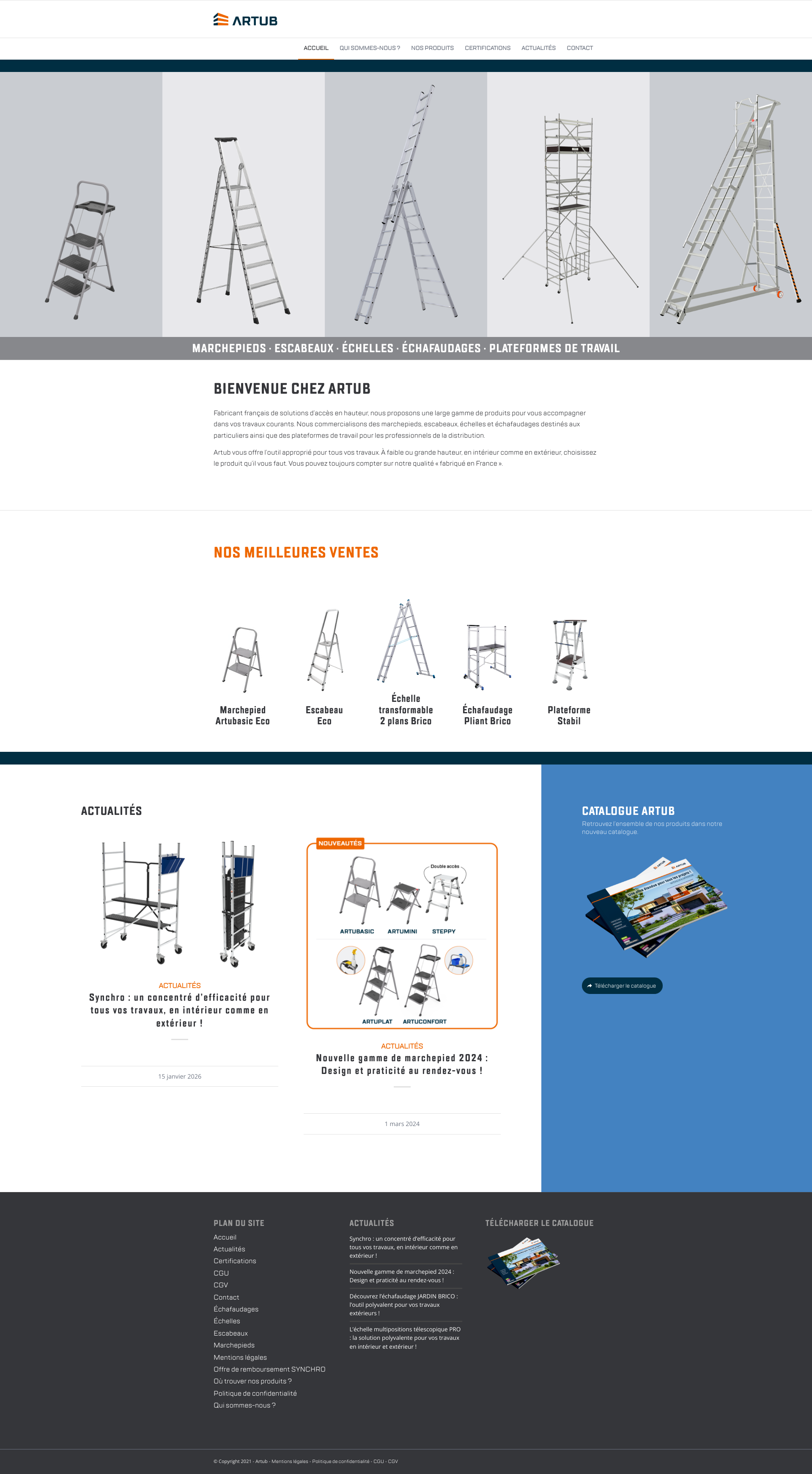 Aperçu du site