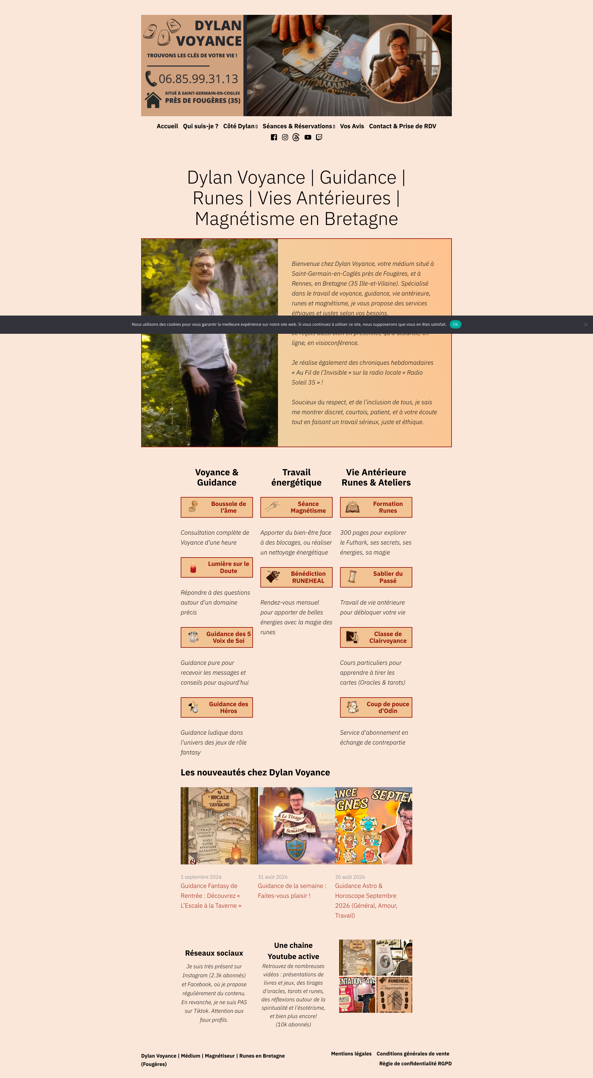 Aperçu du site