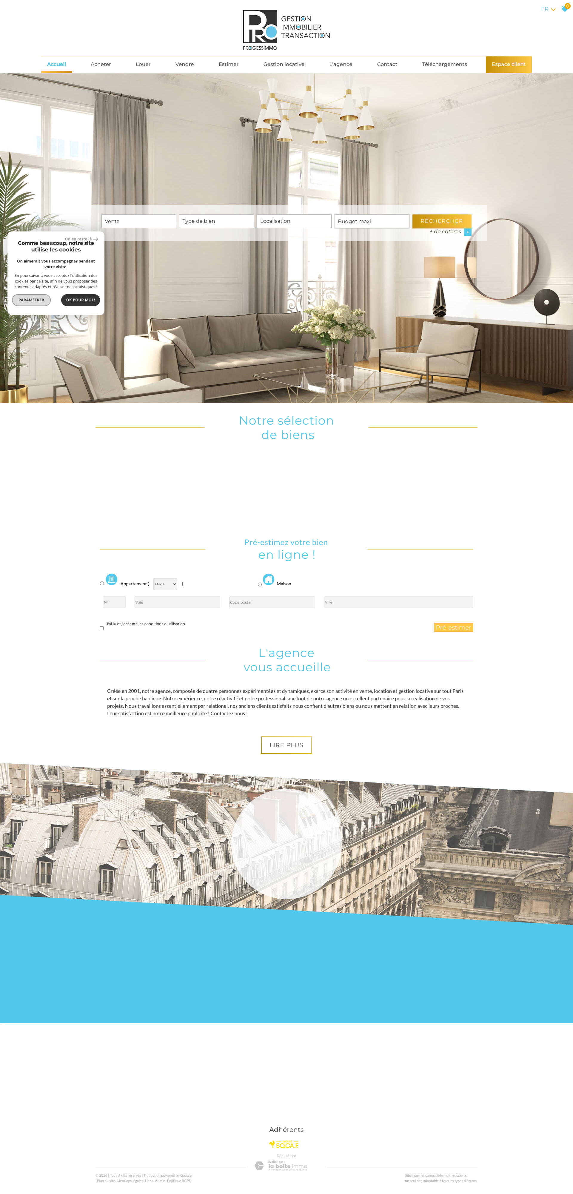 Aperçu du site