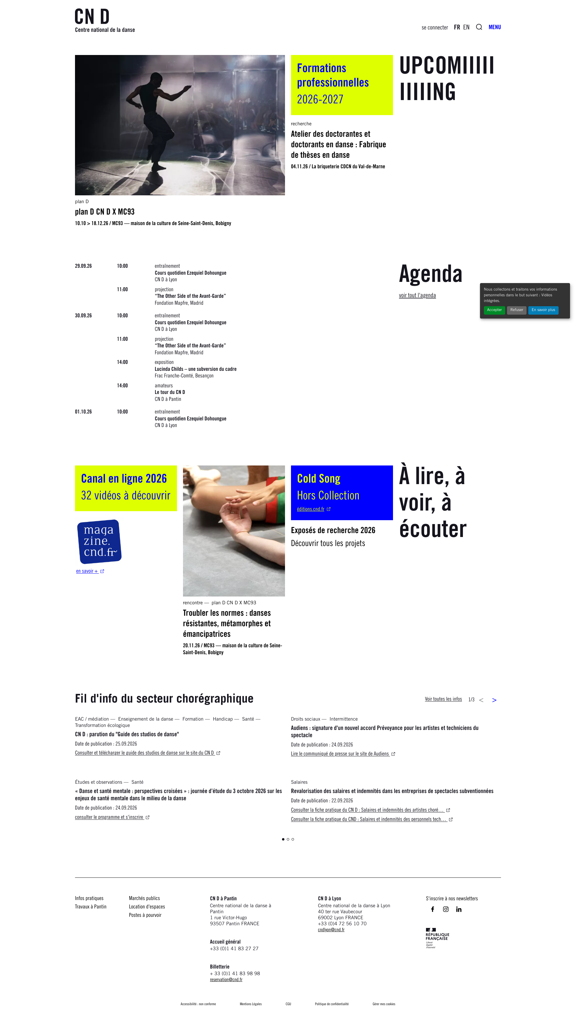 Aperçu du site