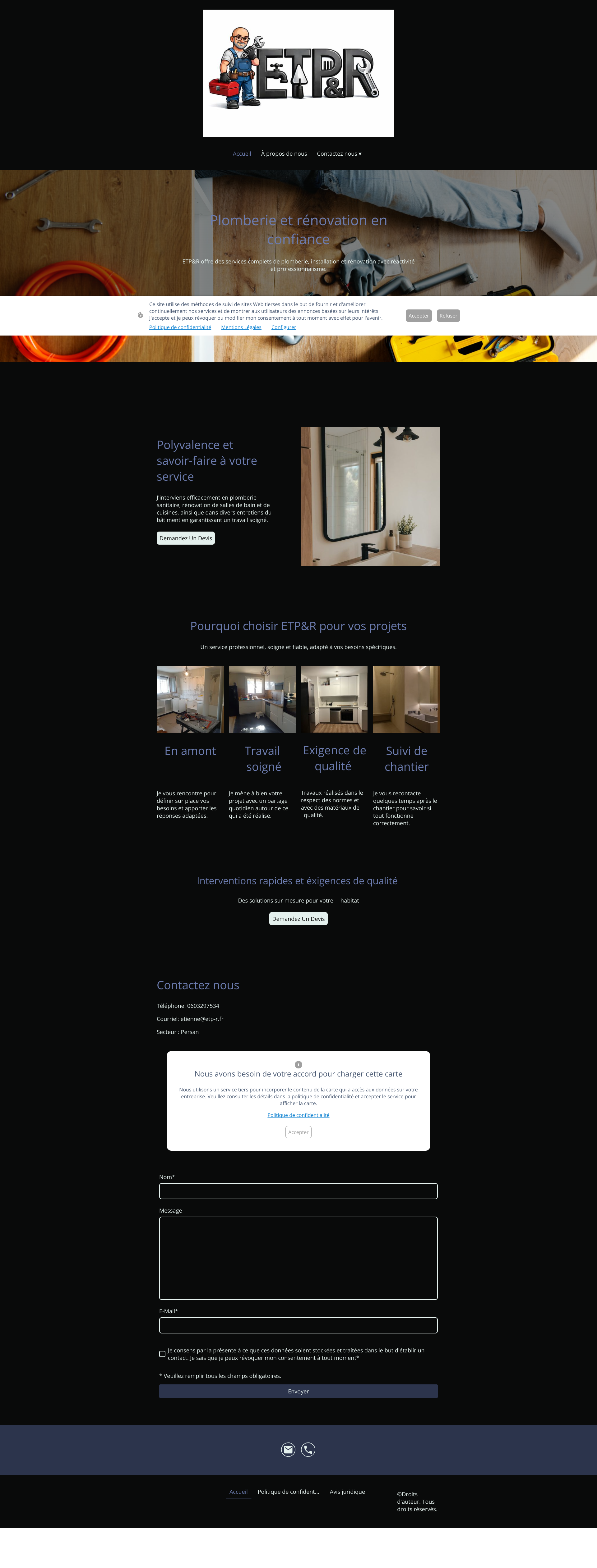 Aperçu du site