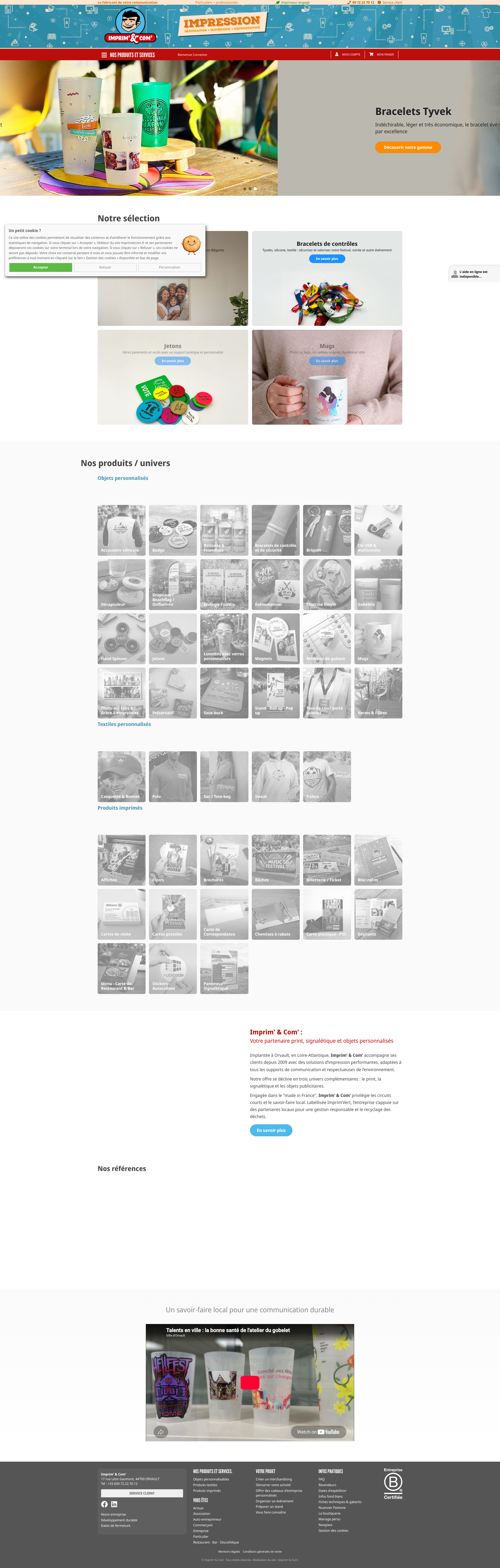 Aperçu du site