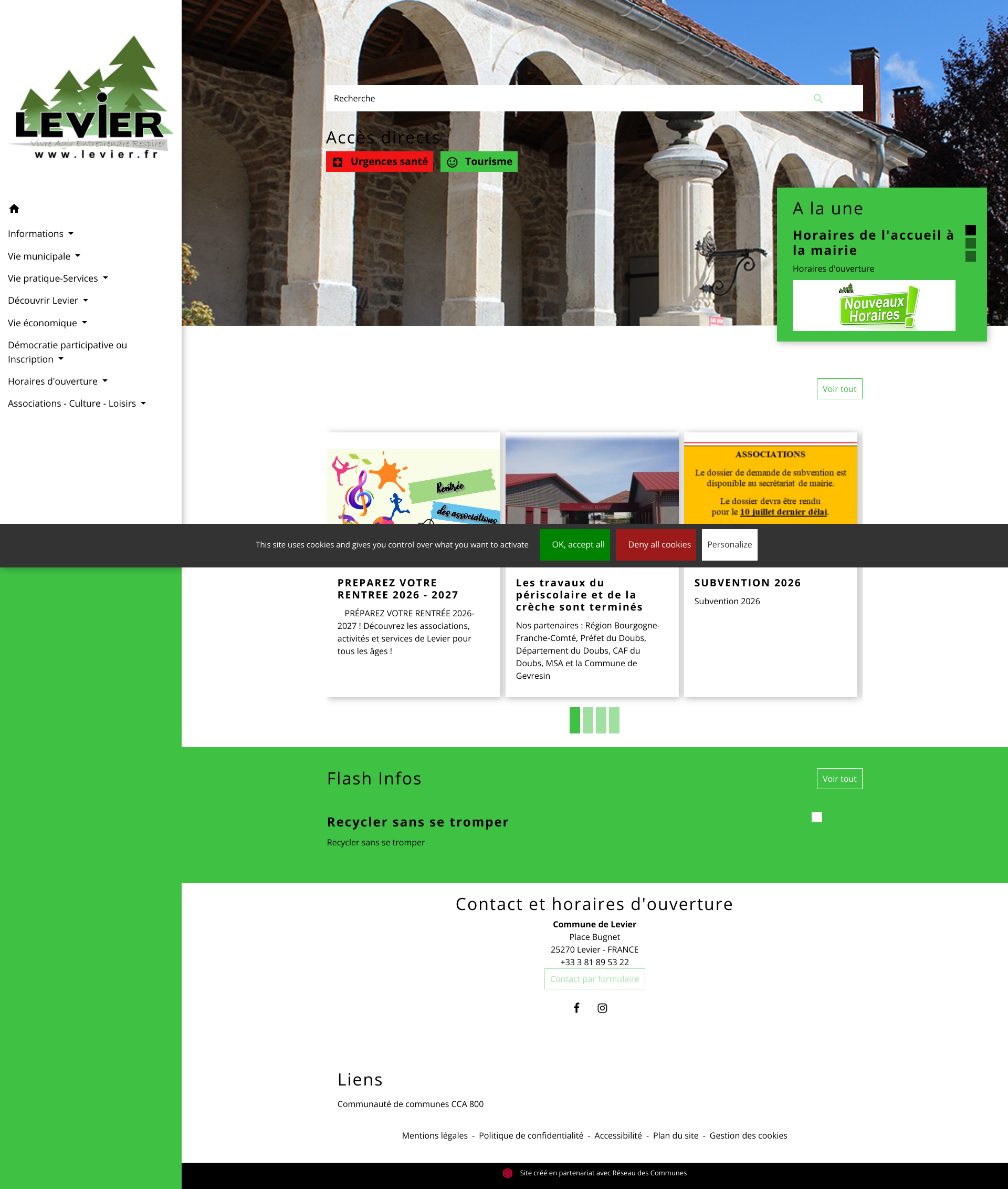 Aperçu du site