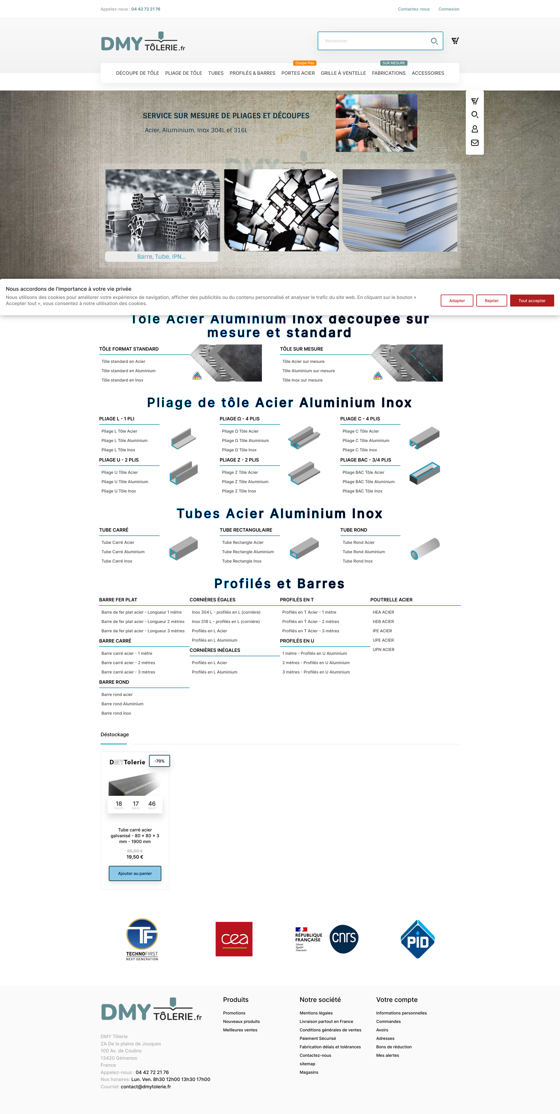 Aperçu du site