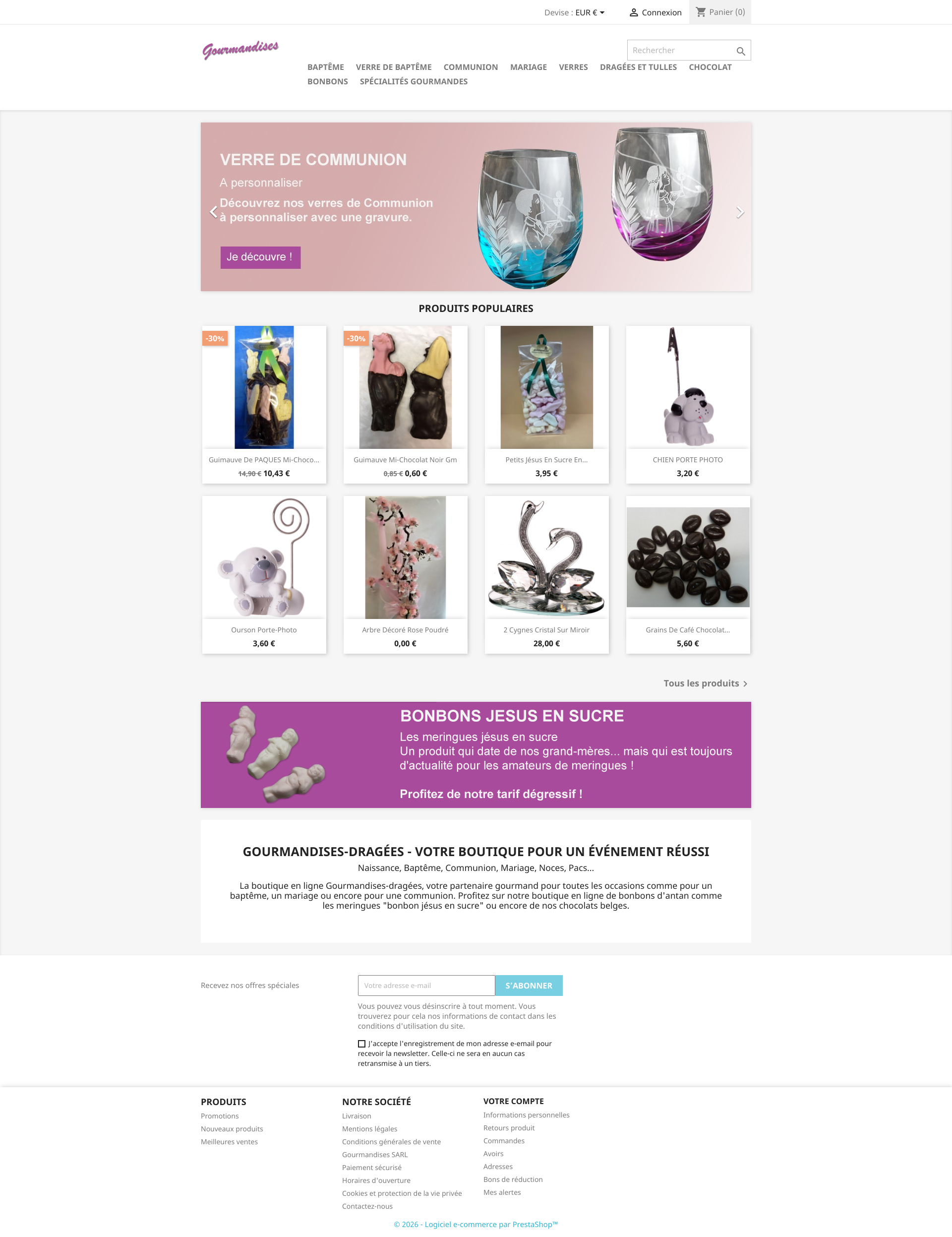 Aperçu du site