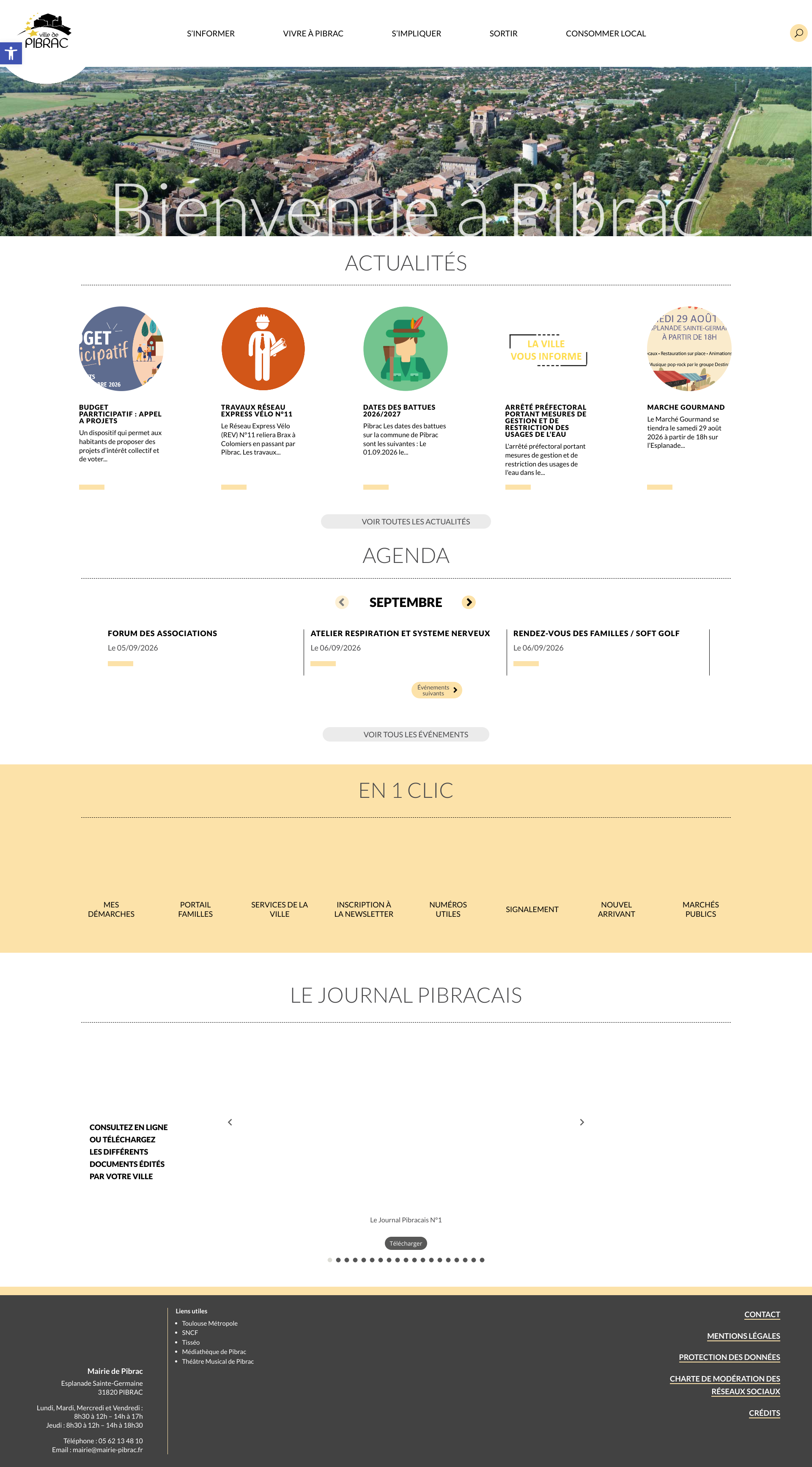 Aperçu du site