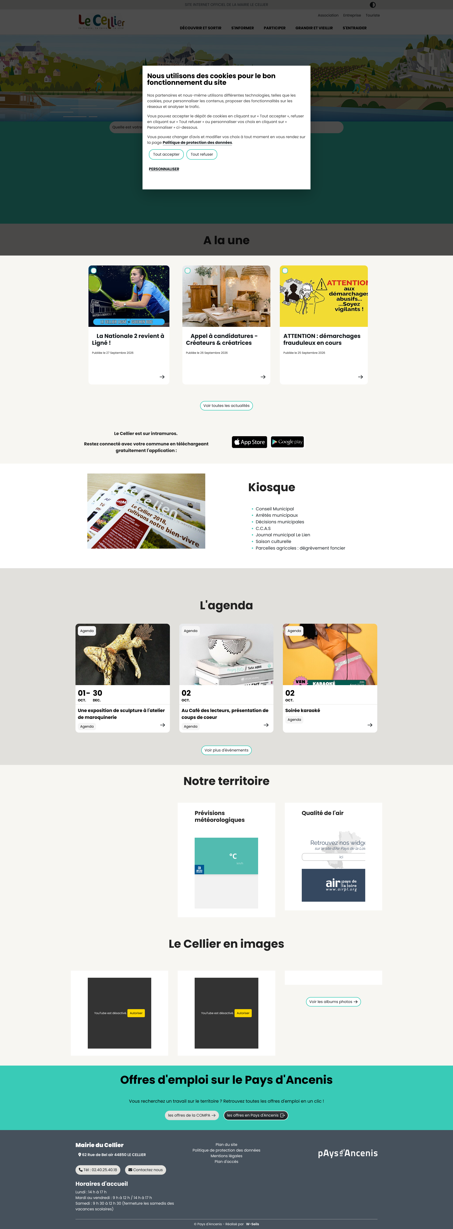 Aperçu du site