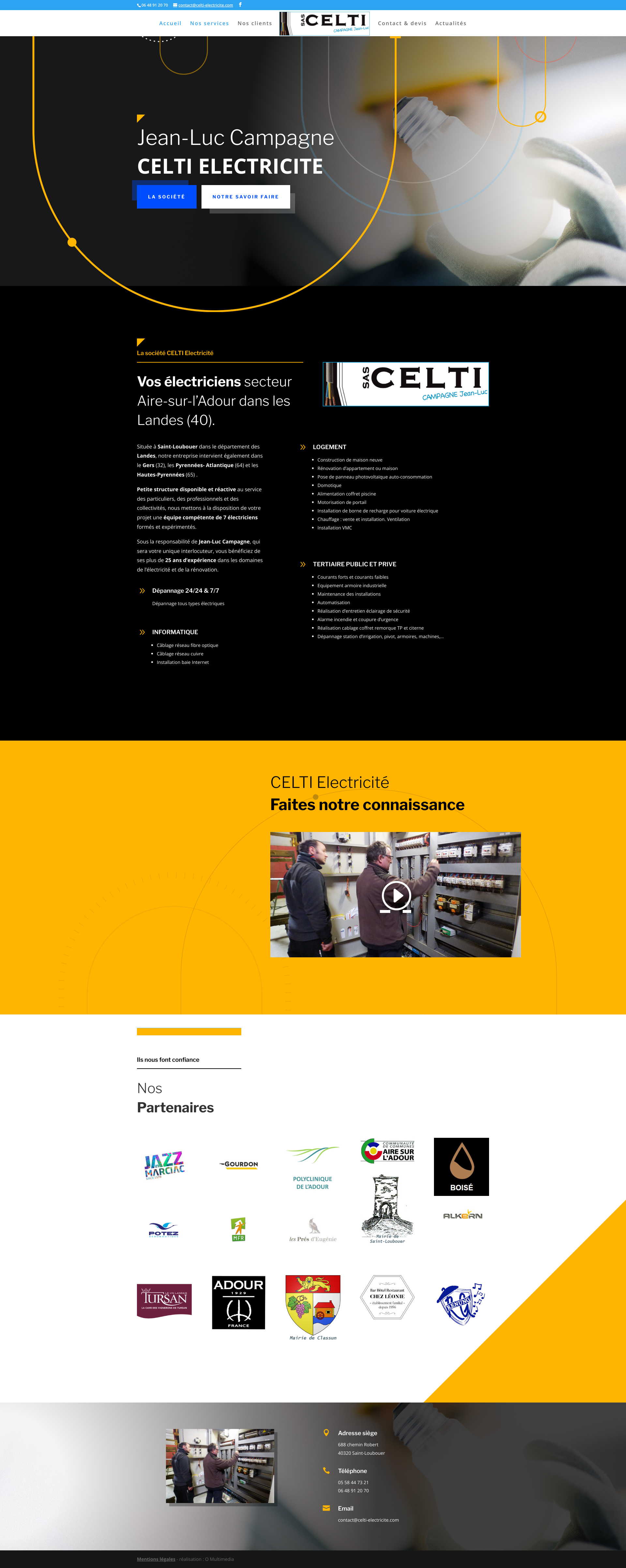 Aperçu du site