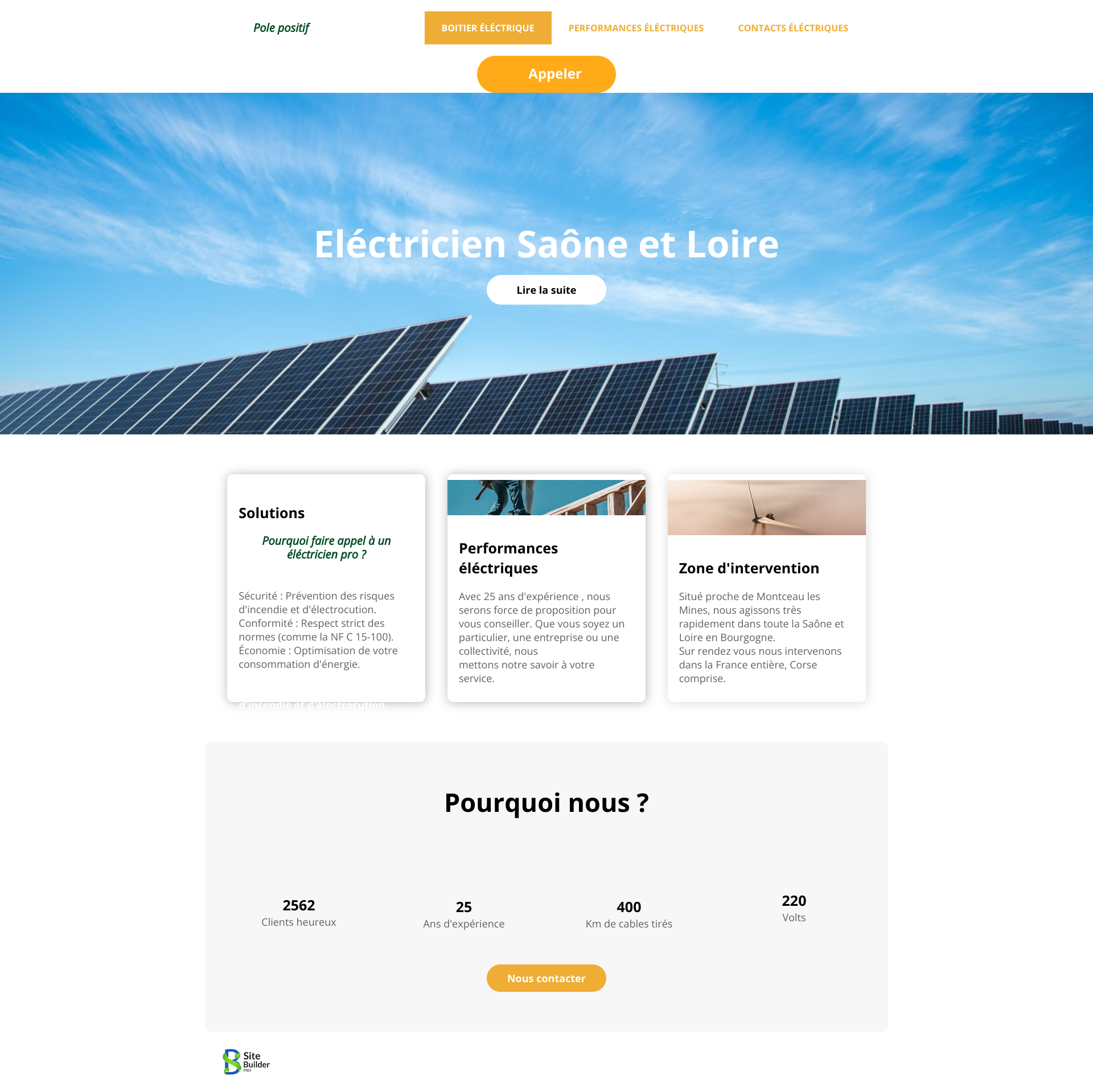 Aperçu du site