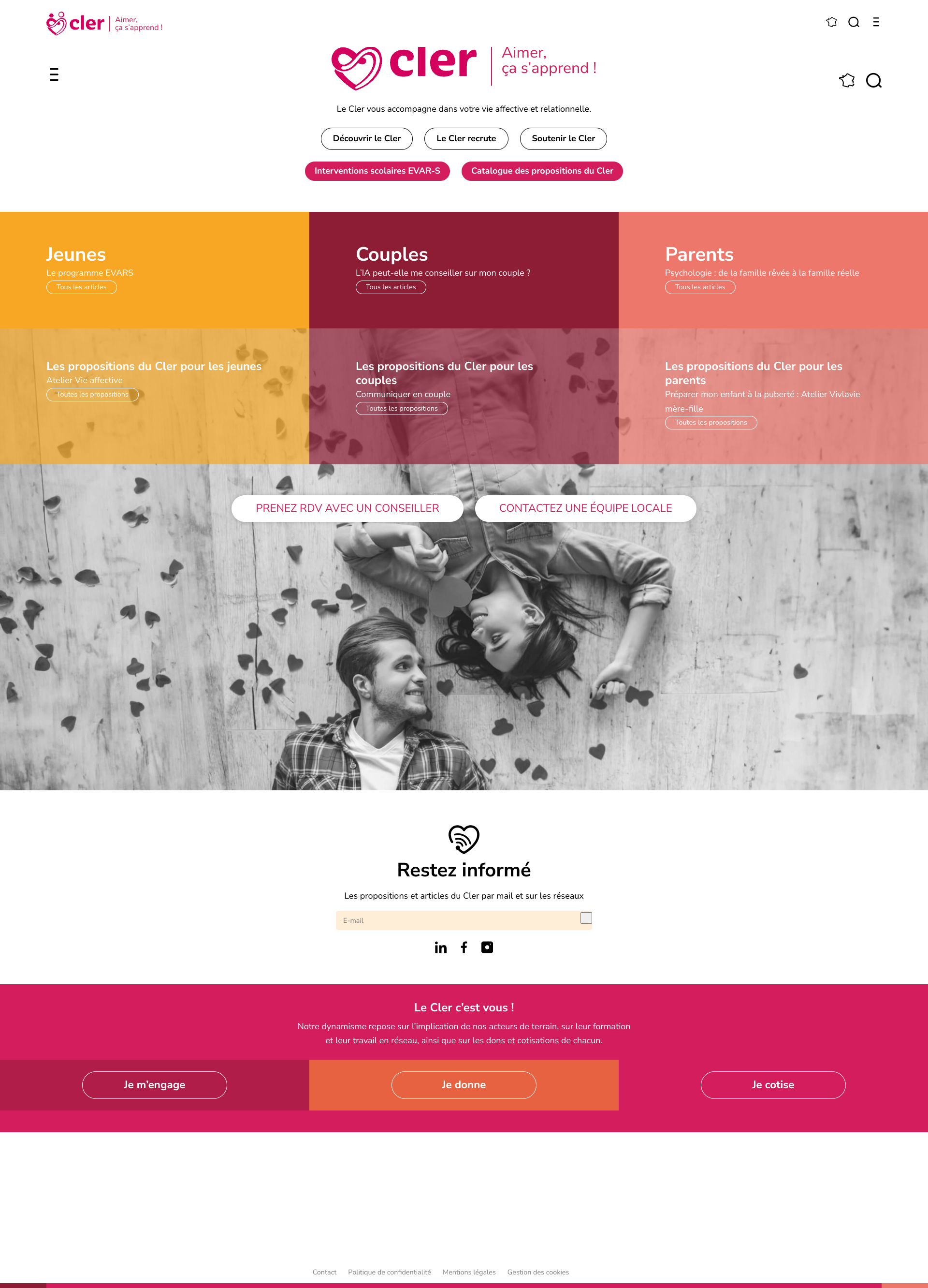 Aperçu du site