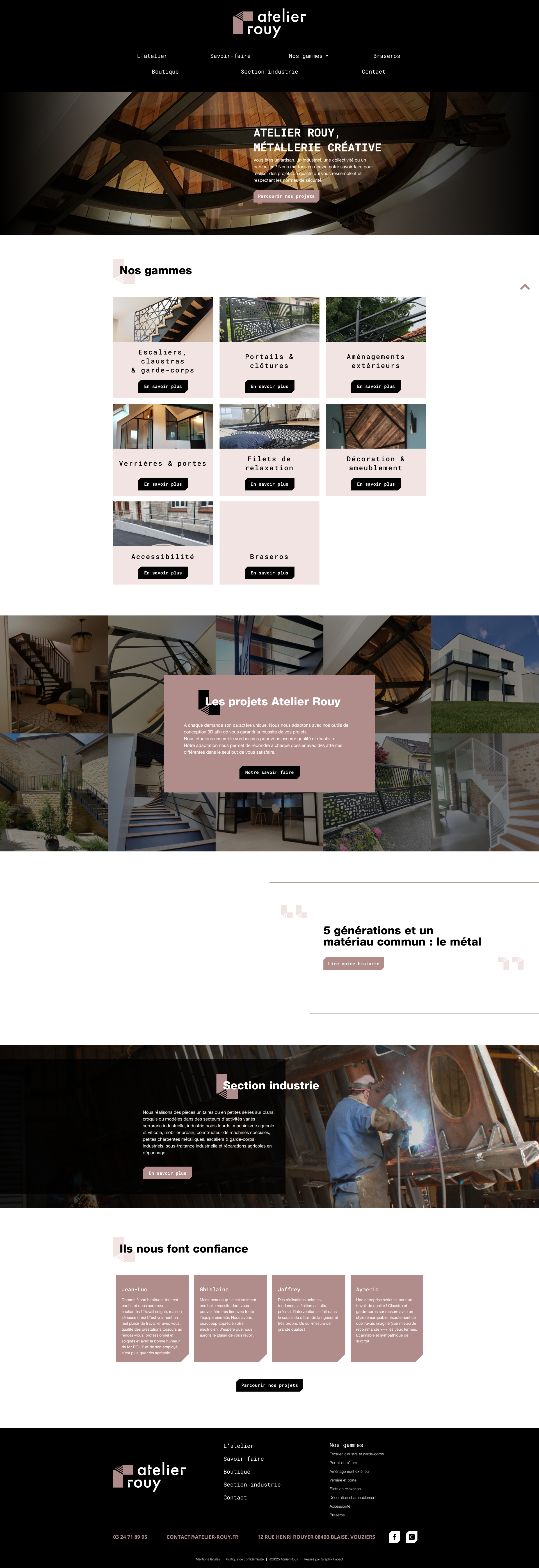 Aperçu du site